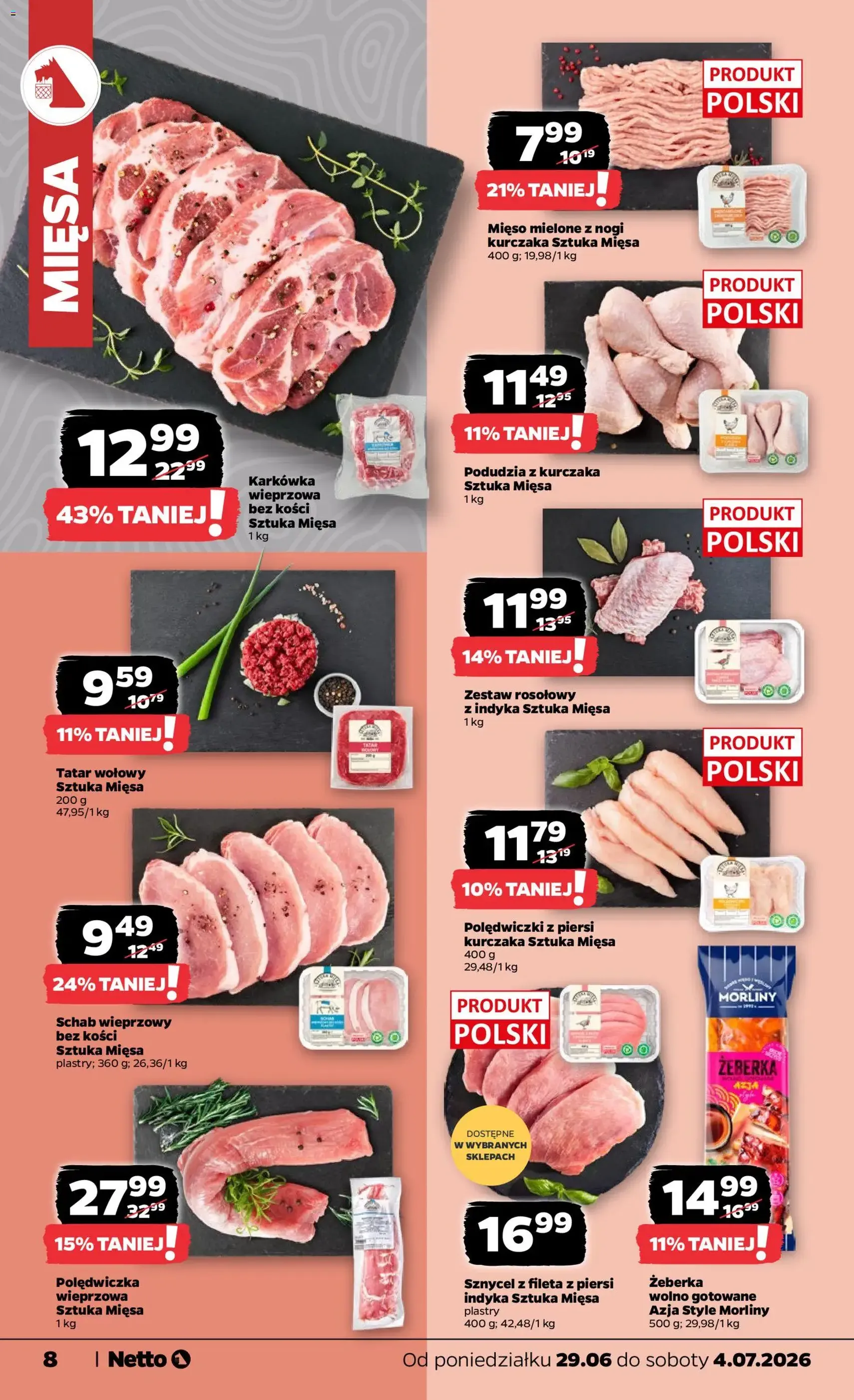 Netto gazetka od poniedziałku spożywcza - ważny gazetka od 29.06.2026 strona 8 z 37
