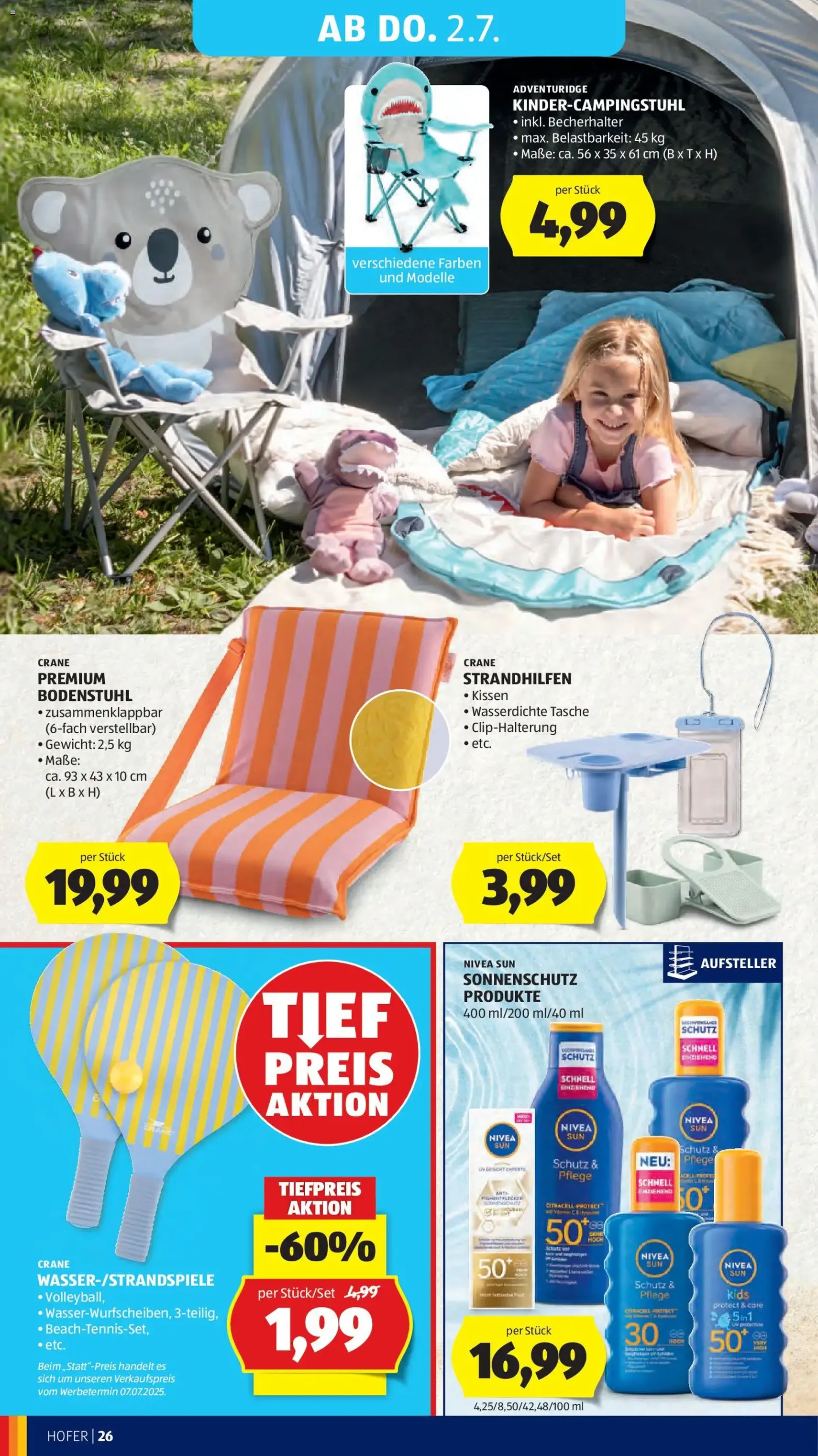 Hofer Flugblatt - Gültiger Prospekt ab 26.06.2026, Seite 31 von insgesamt 41