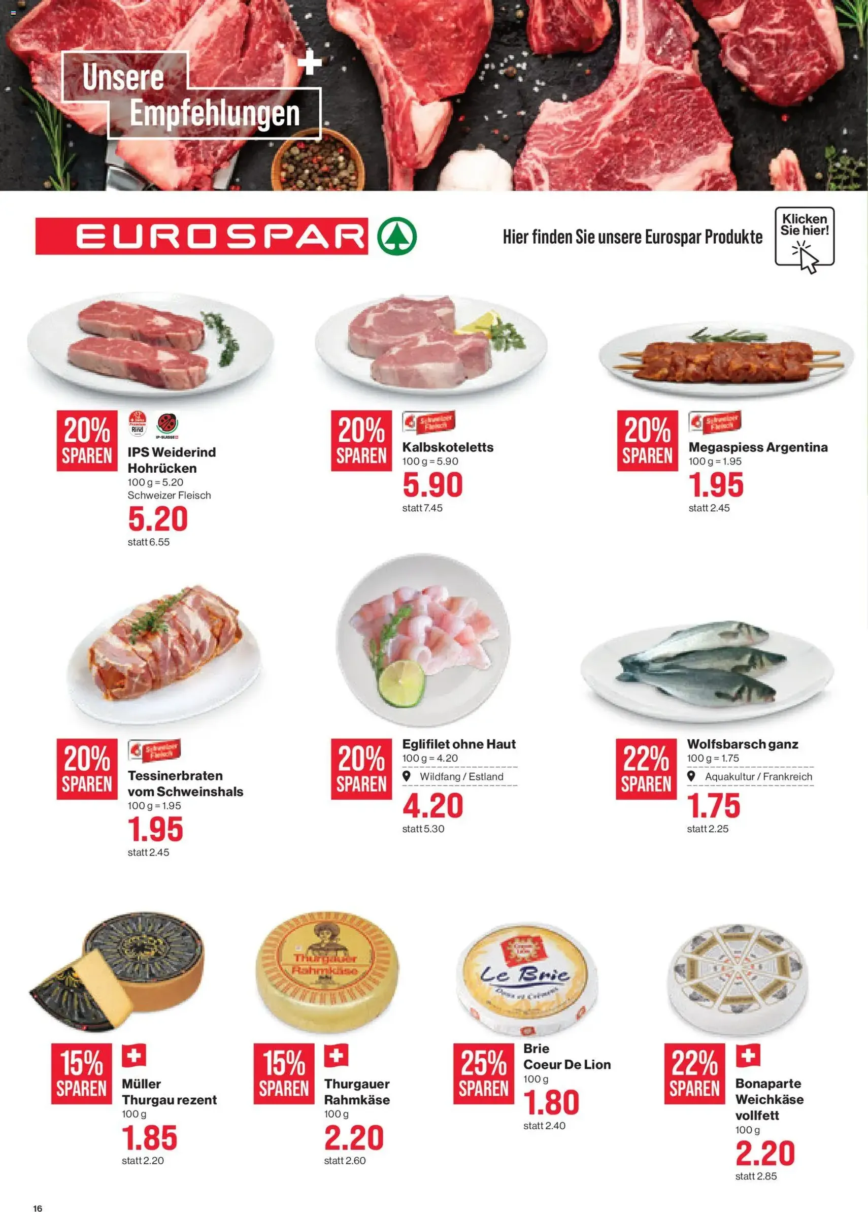 SPAR aktionen - Gültiger Prospekt ab 18.06.2026, Seite 16 von insgesamt 20