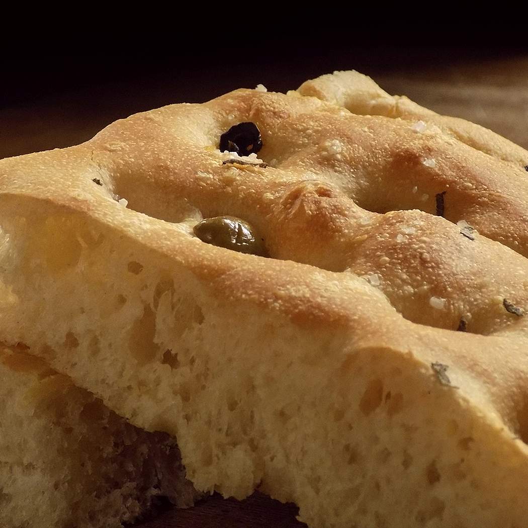 Jednoduché základní těsto na chléb focaccia