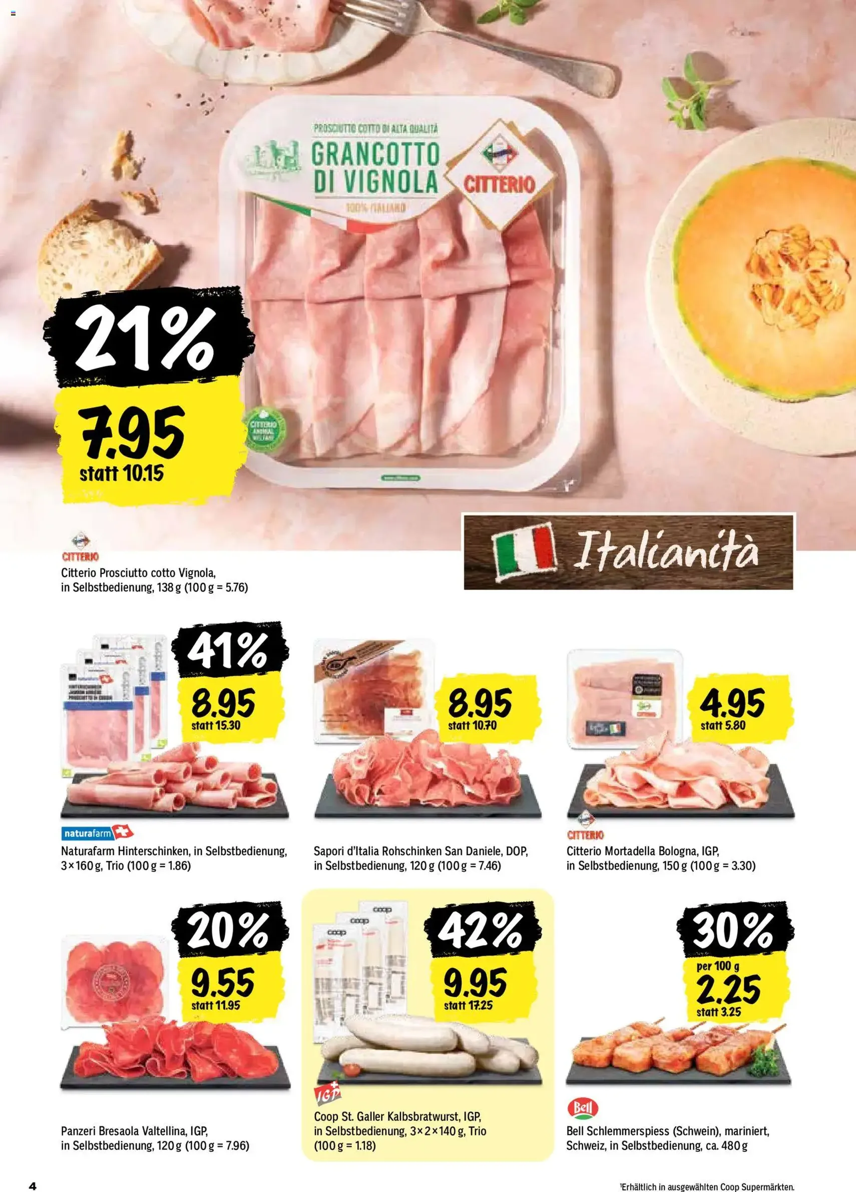 Coop aktionen - Gültiger Prospekt ab 27.08.2026, Seite 4 von insgesamt 24