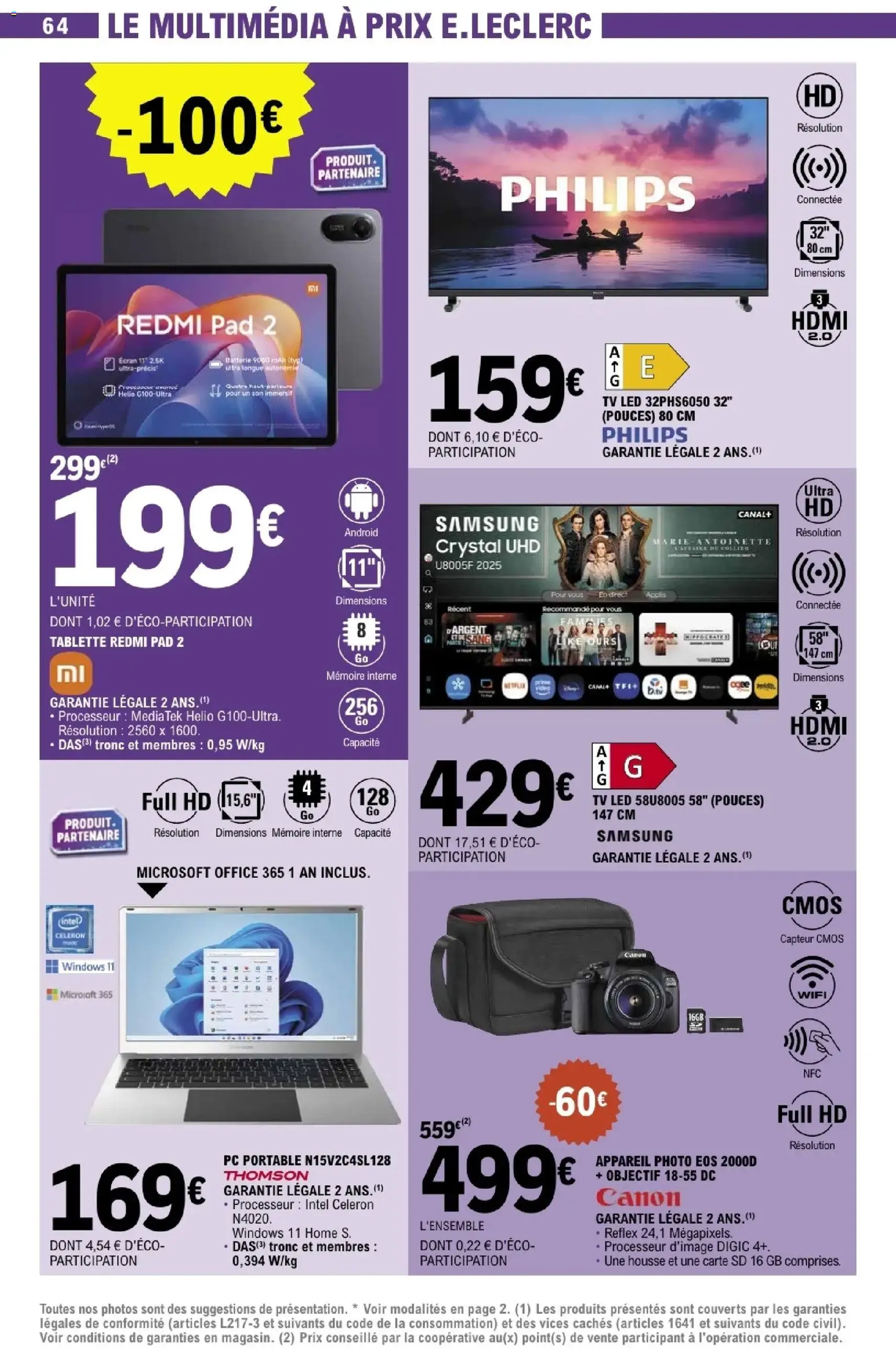 E.Leclerc catalogue semaine 49 - brochure valable à partir du 02/12/2025, page 64 sur 80
