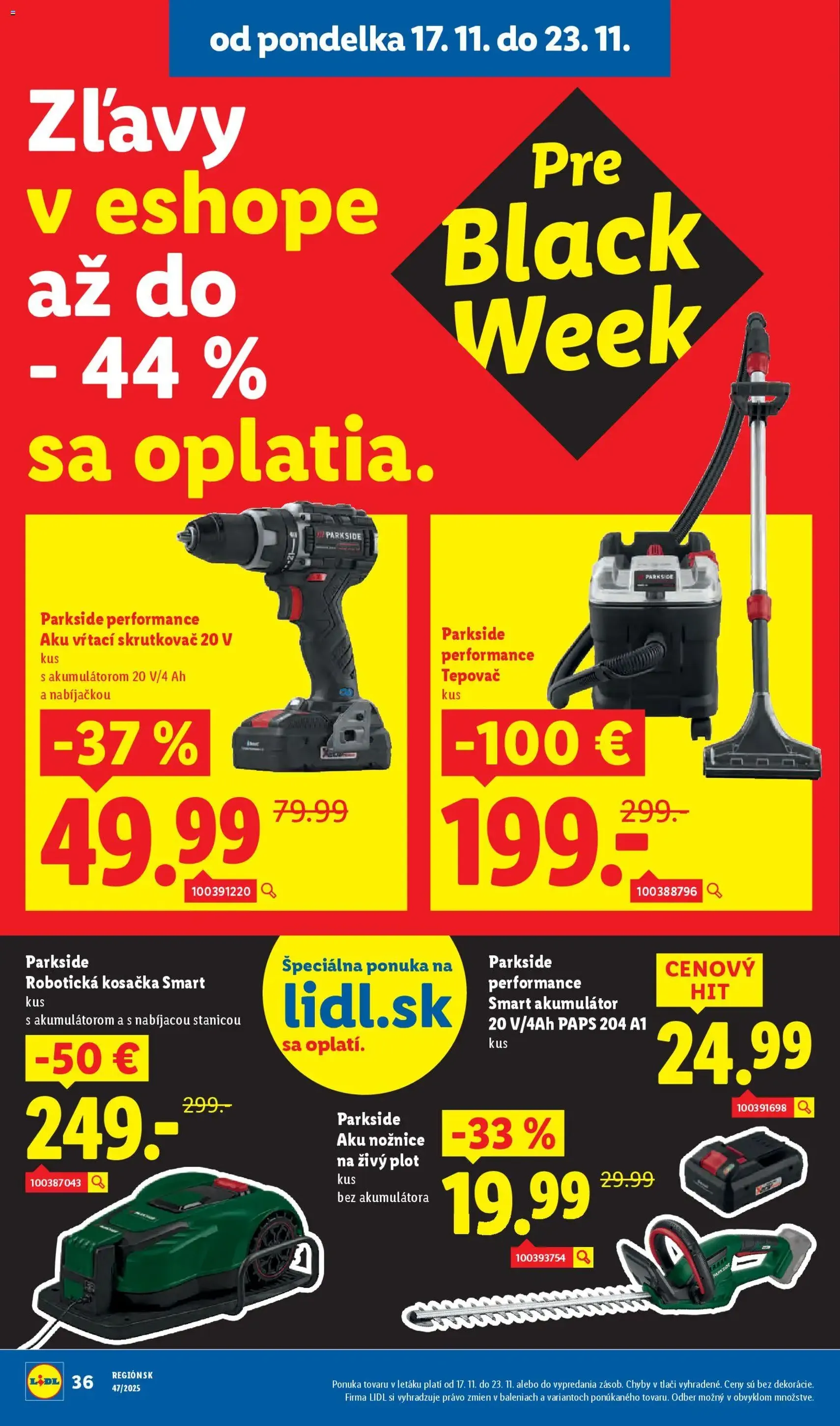 Lidl - Black Friday - platný leták od 17.11.2025 strana 50 z 99