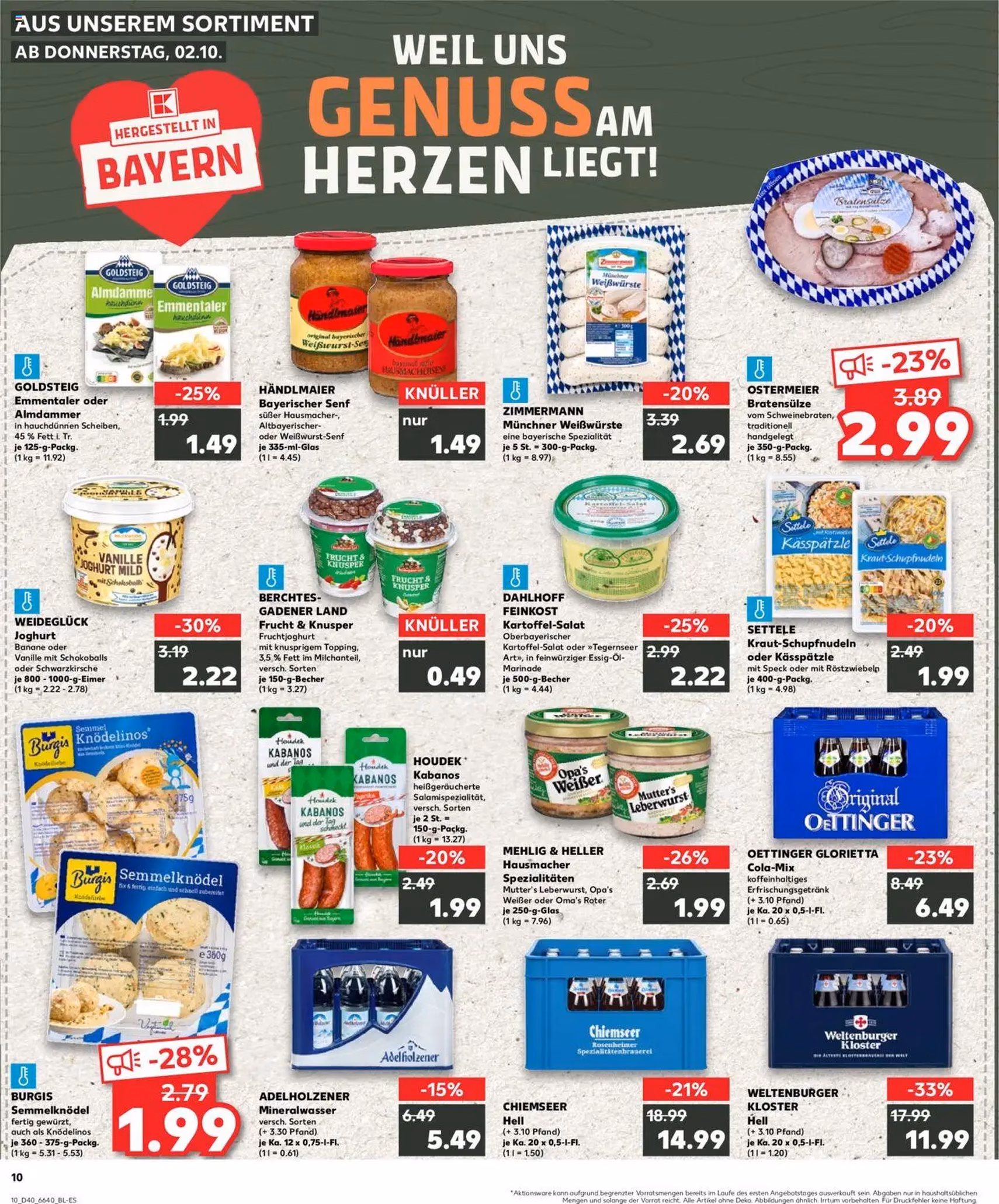 Kaufland Prospekt - Gültiger Prospekt ab 02.10.2025, Seite 10 von insgesamt 34