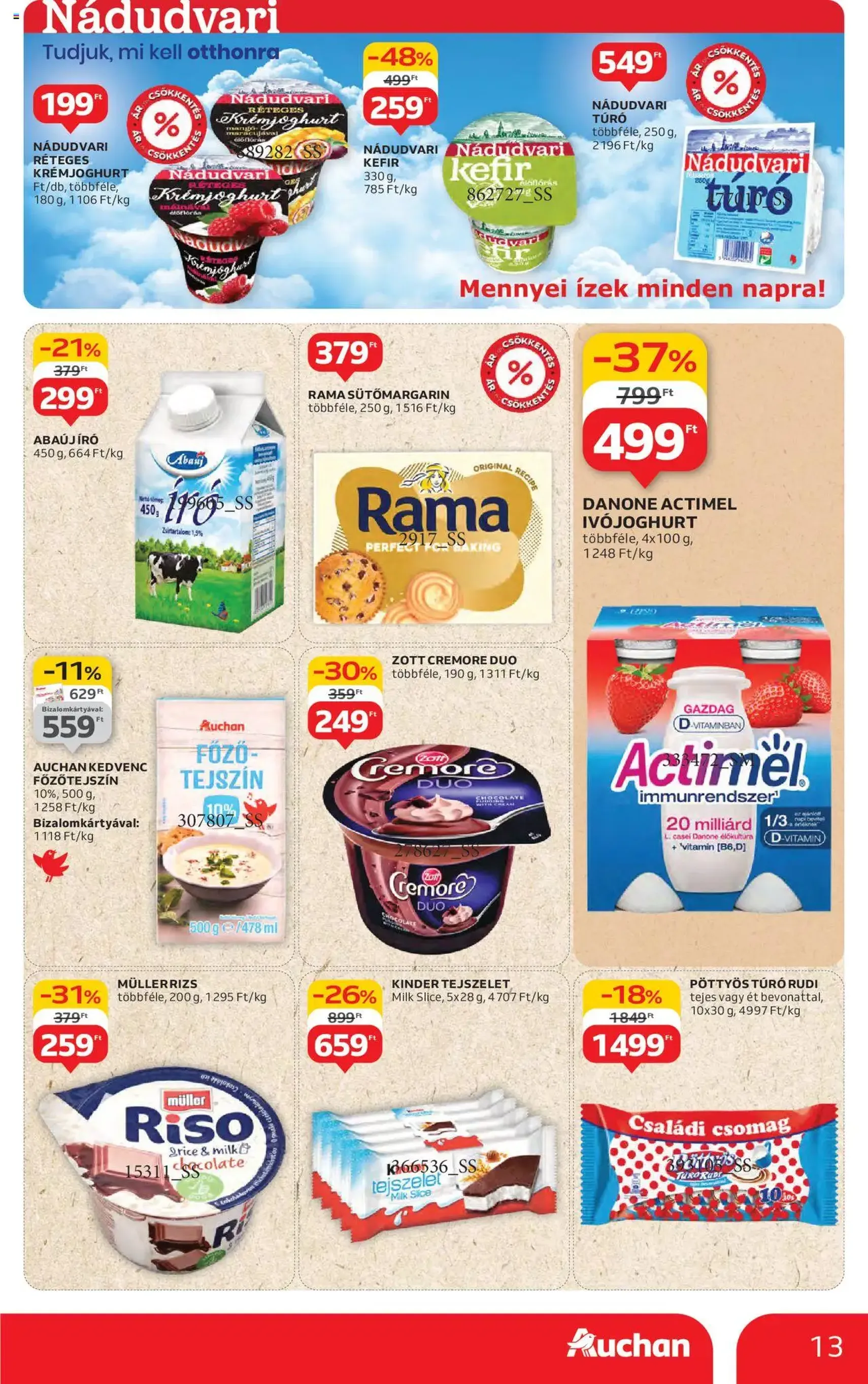Auchan Akciós újság - 2025.07.31. érvényes szórólap 13 oldal 42 oldalból Auchan Akciós újság - 2025.07.31. érvényes szórólap 13 oldal 42 oldalból