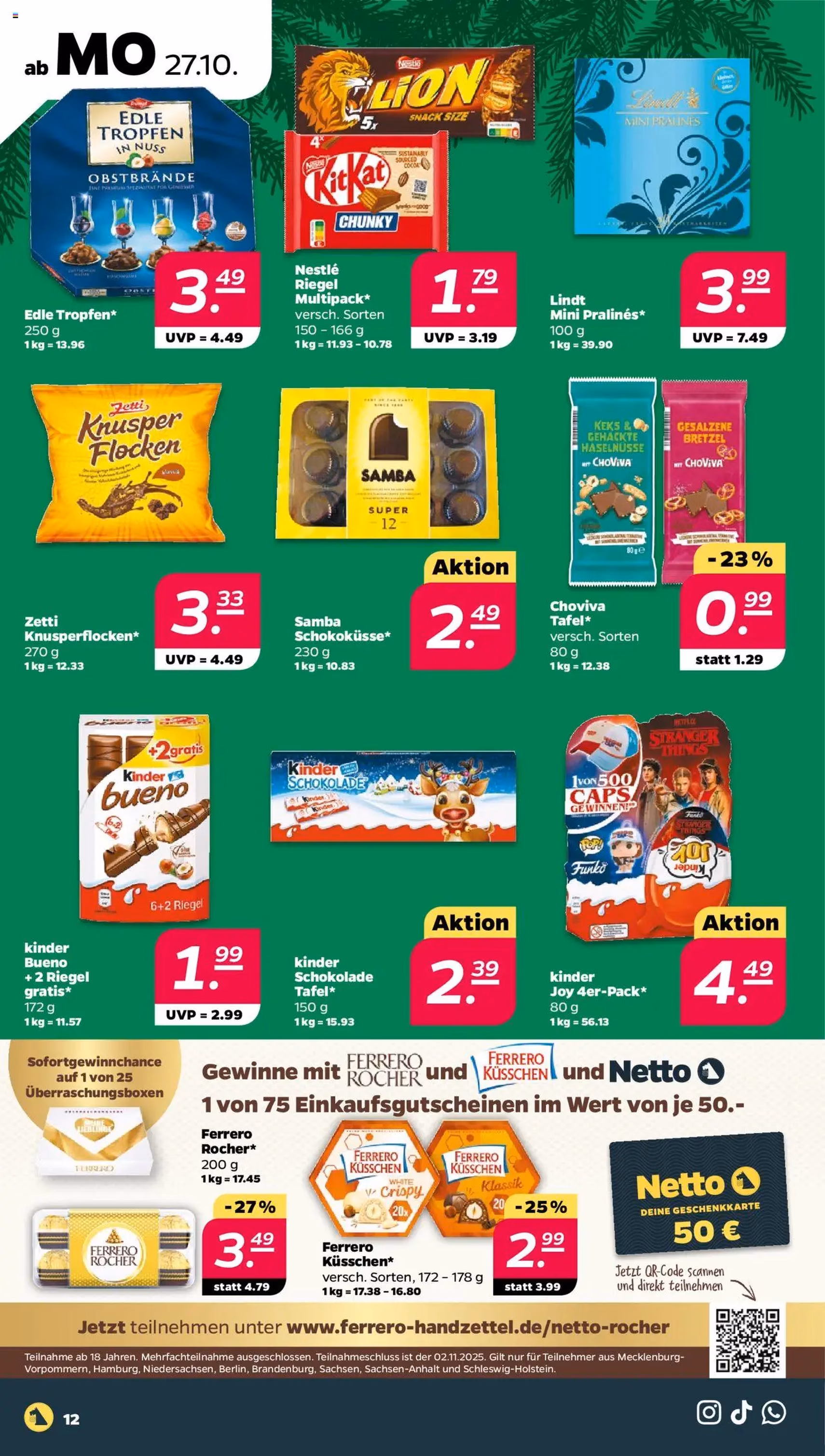 Netto Prospekt - Gültiger Prospekt ab 27.10.2025, Seite 12 von insgesamt 37 Netto Prospekt - Gültiger Prospekt ab 27.10.2025, Seite 12 von insgesamt 37