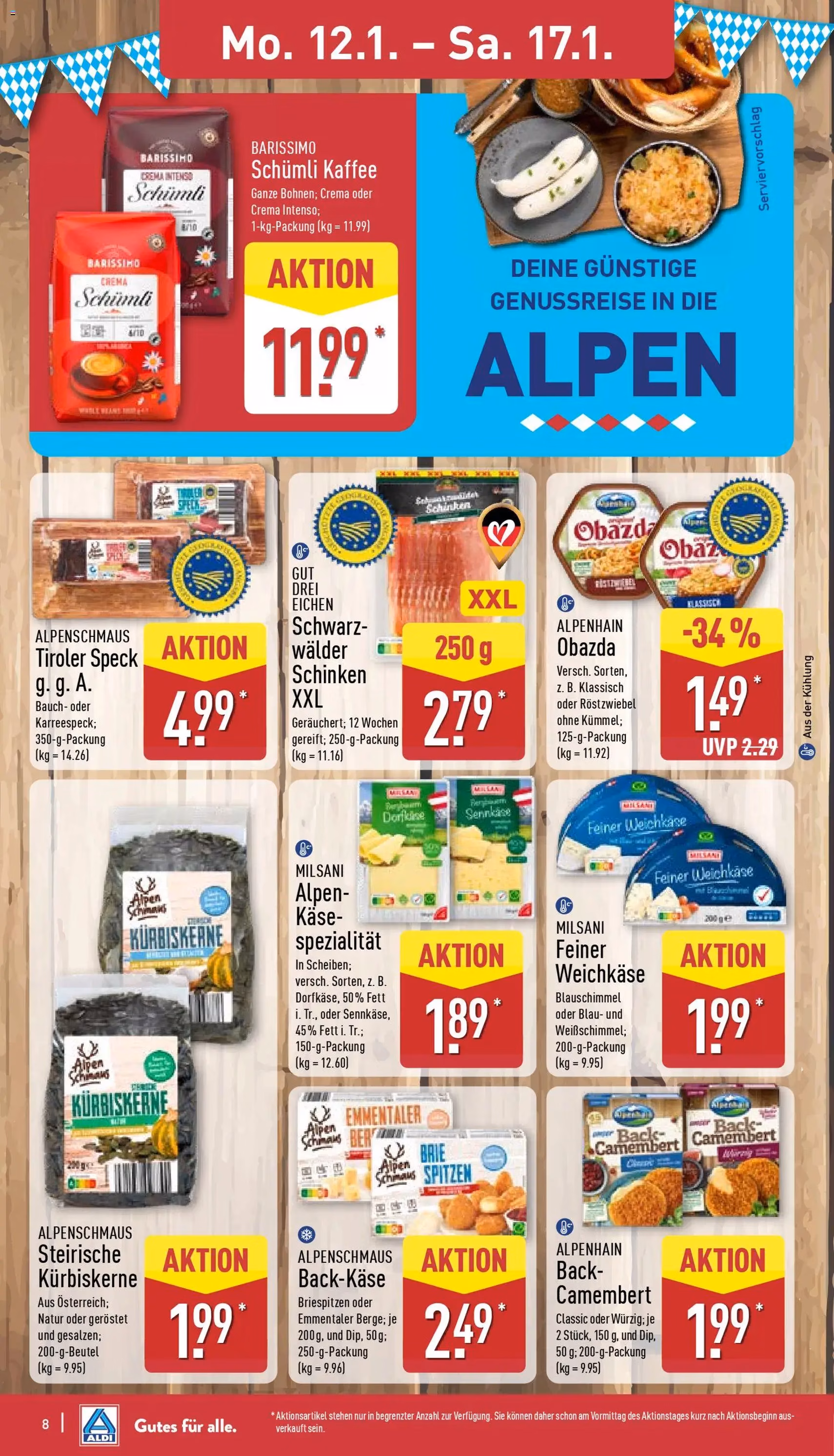 Aldi Prospekt - Gültiger Prospekt ab 12.01.2026, Seite 8 von insgesamt 44