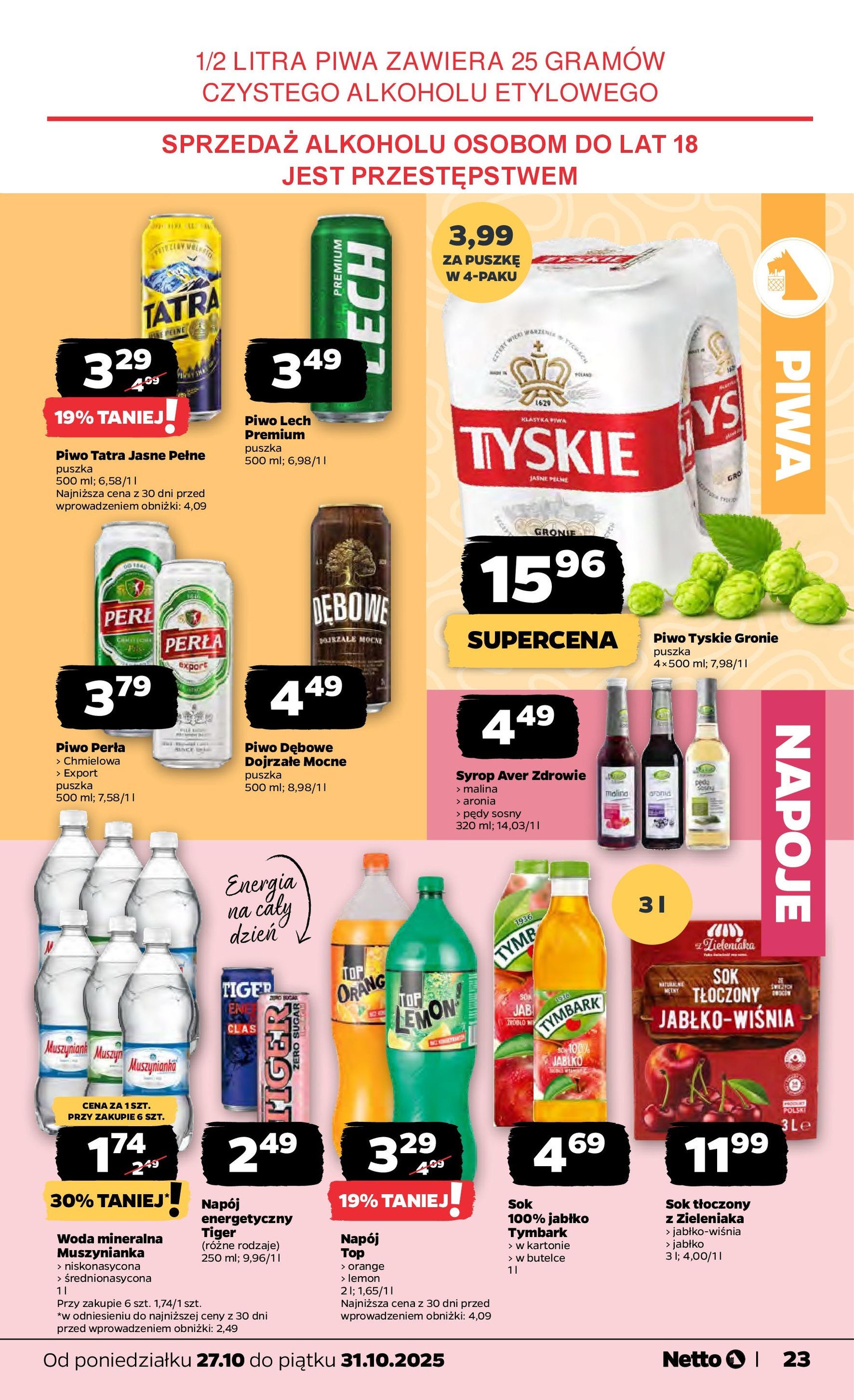 Netto gazetka - Spożywcza - ważny gazetka od 27.10.2025 strona 23 z 32 Netto gazetka - Spożywcza - ważny gazetka od 27.10.2025 strona 23 z 32