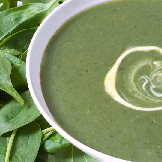 Anteprima ricetta Zuppa di spinaci con patate