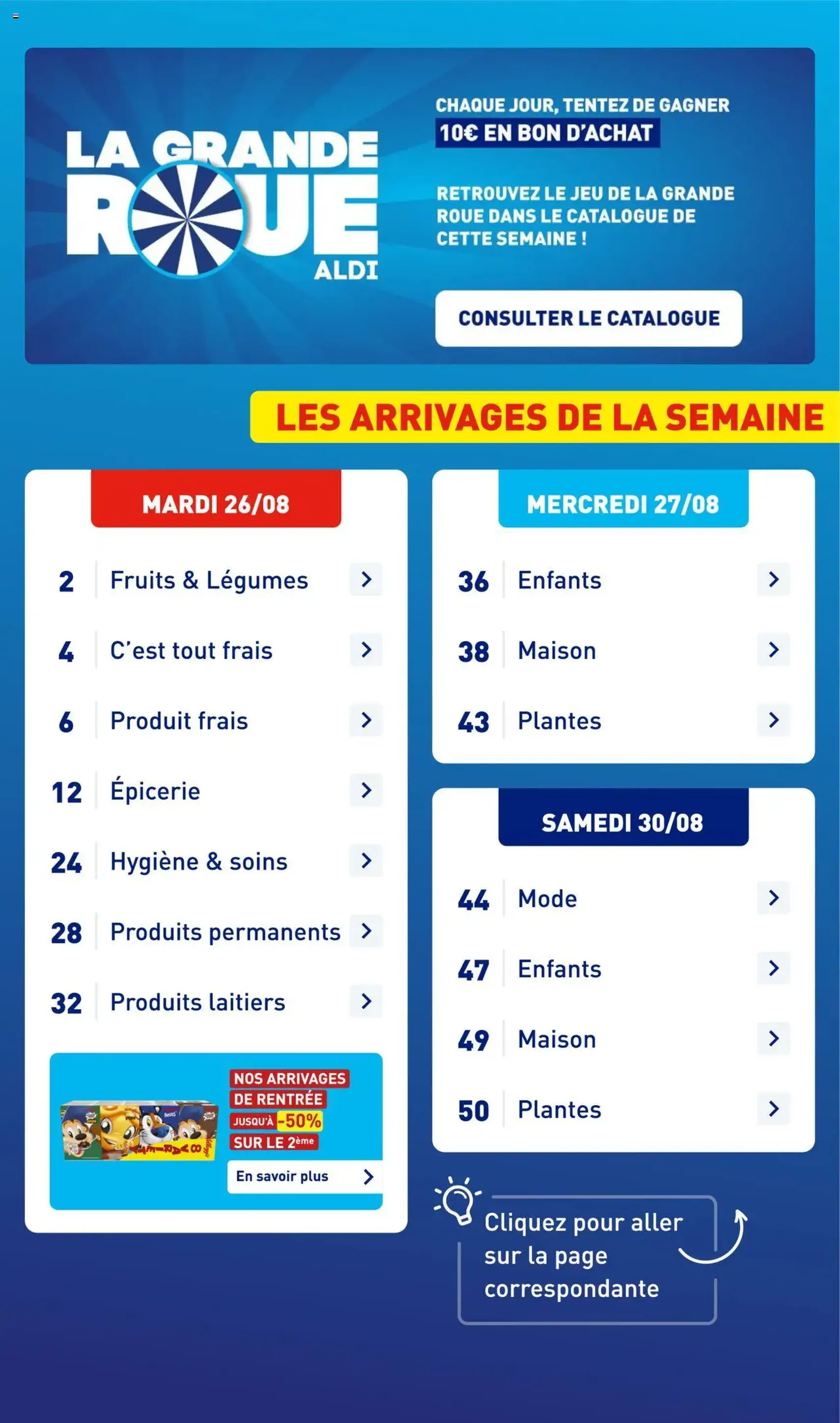 Aldi catalogue semaine 35 - brochure valable à partir du 26/08/2025, page 3 sur 55