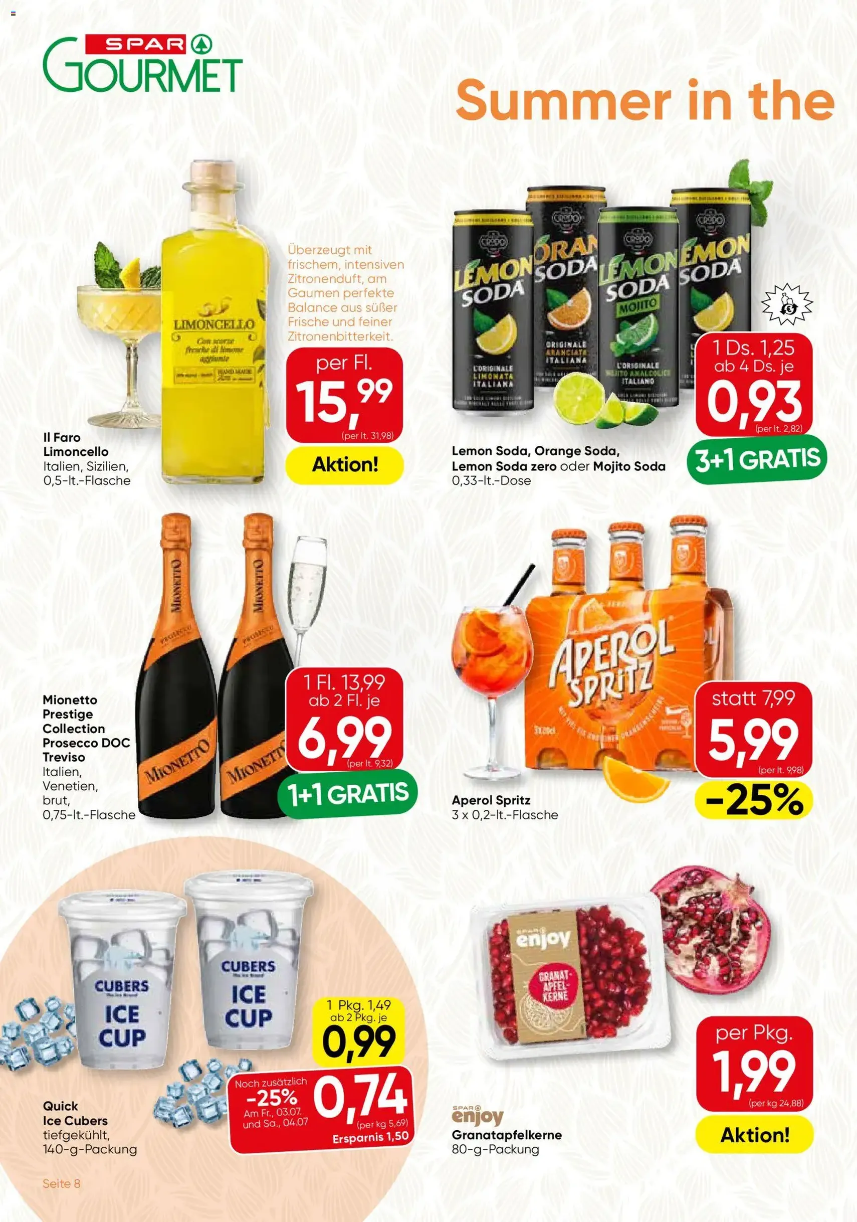 SPAR Gourmet Flugblatt - Gültiger Prospekt ab 01.07.2026, Seite 8 von insgesamt 12