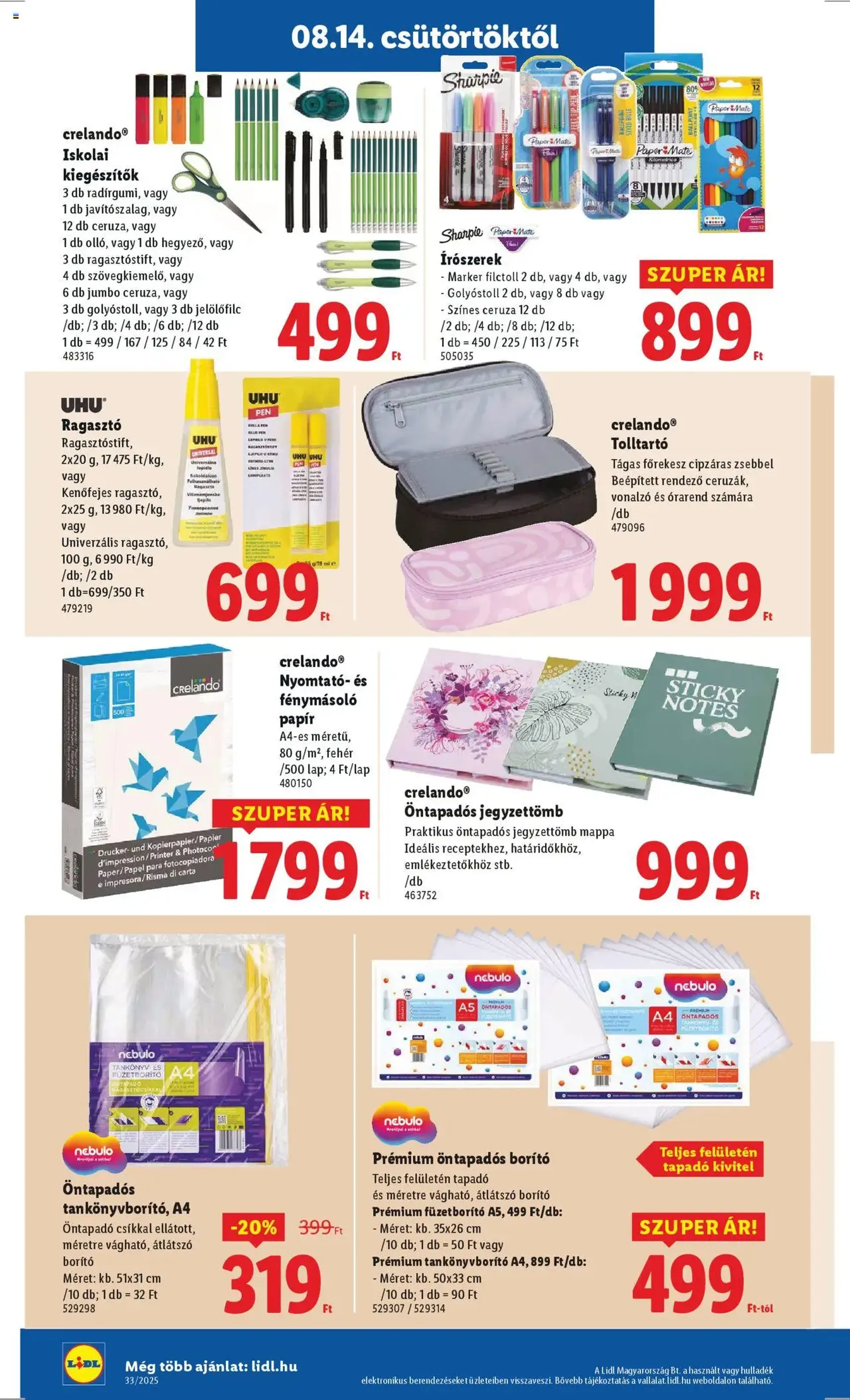 Lidl Akciós újság - 2025.08.14. érvényes szórólap 34 oldal 64 oldalból