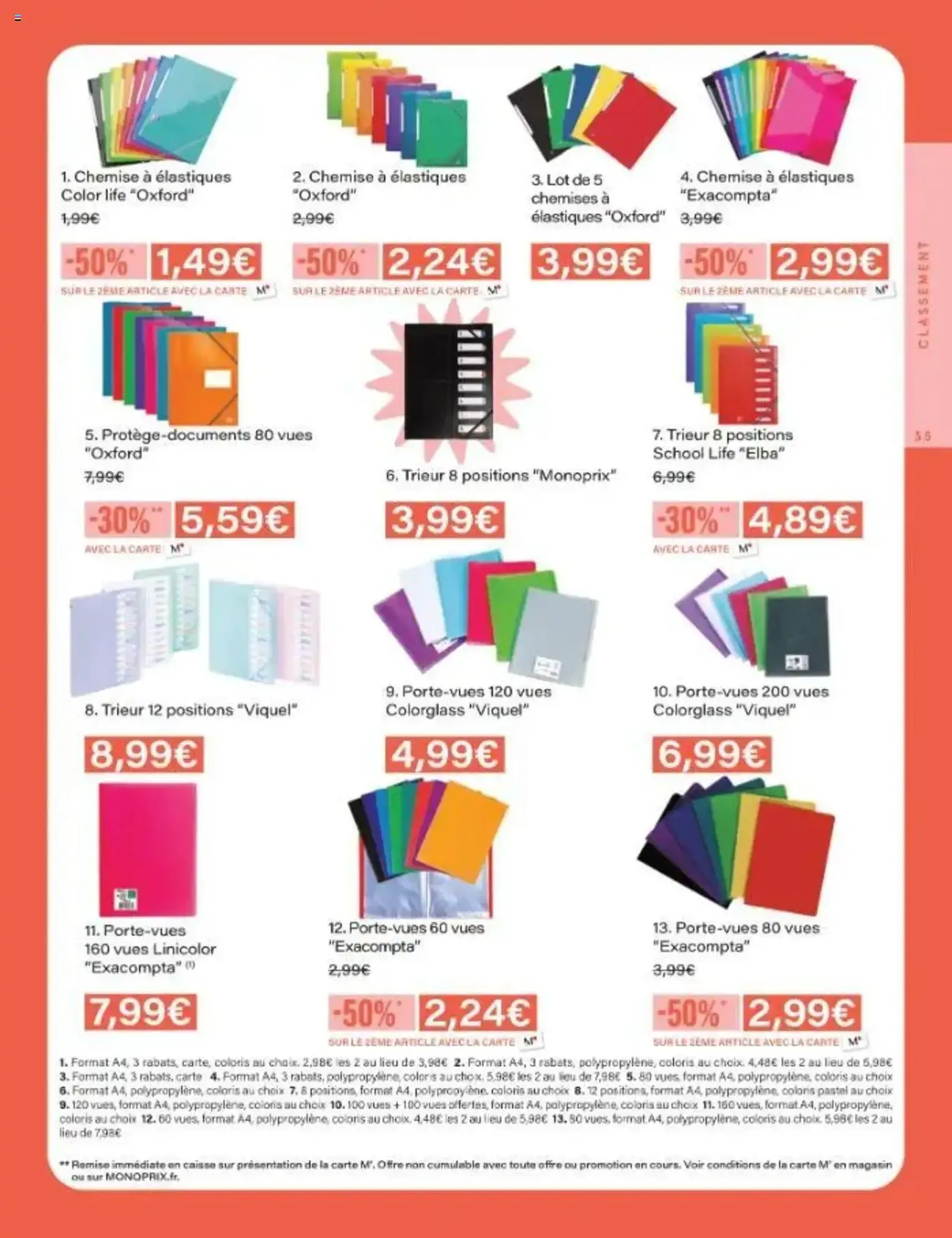 Monoprix catalogue guide de rentrée - brochure valable à partir du 05/08/2025, page 35 sur 42