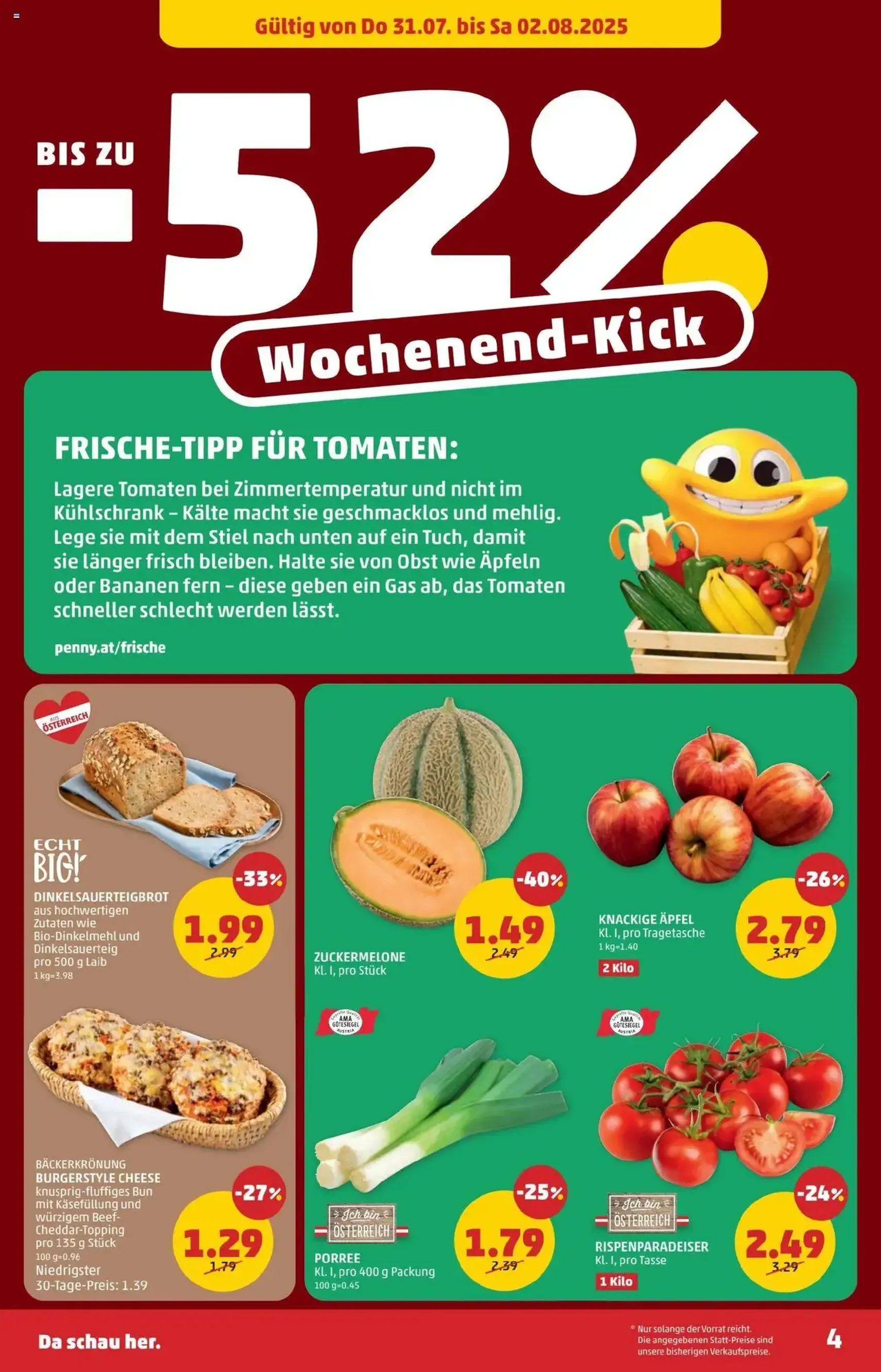 Penny Markt Flugblatt - Gültiger Prospekt ab 31.07.2025, Seite 4 von insgesamt 24