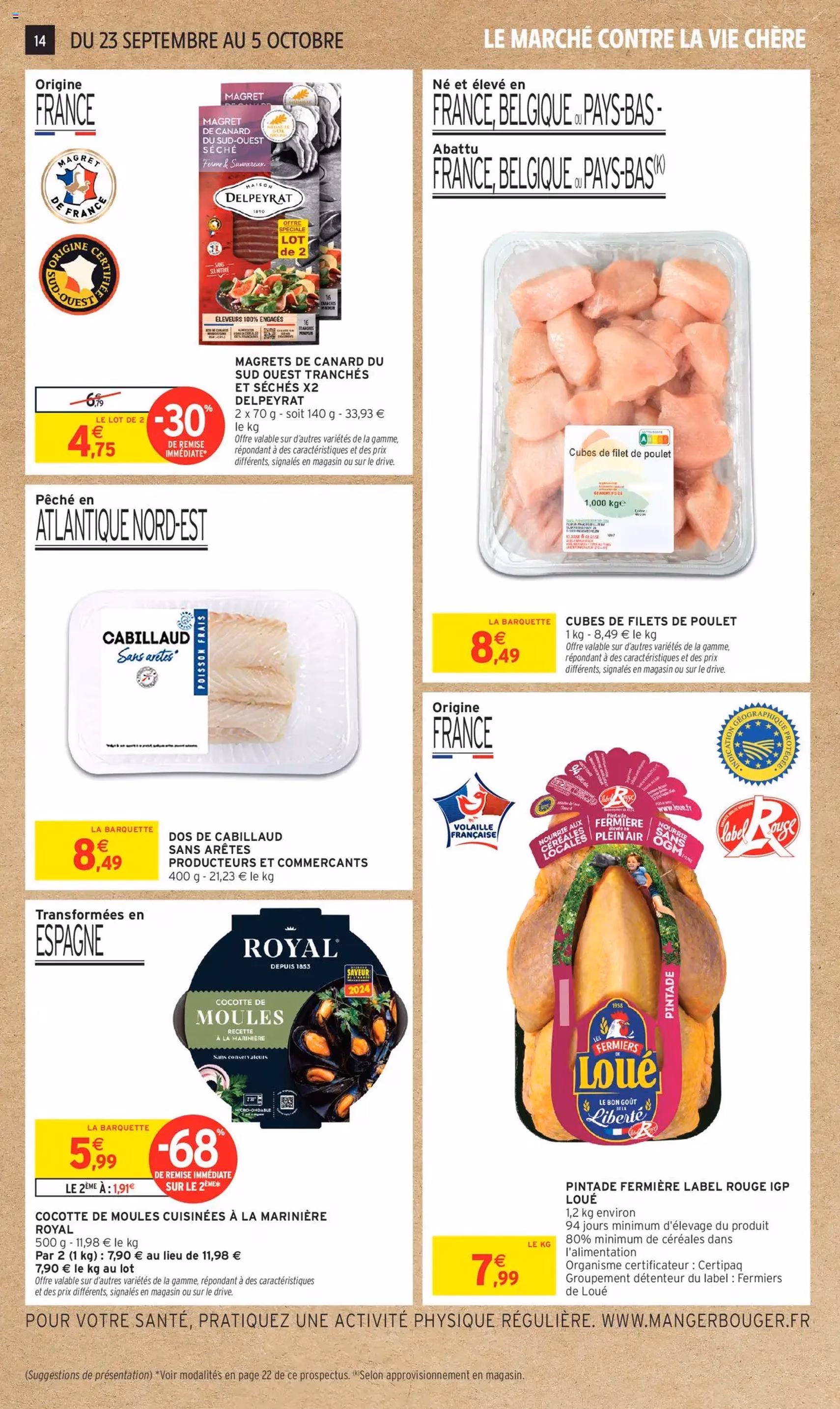 Intermarché catalogue semaine 39 - brochure valable à partir du 23/09/2025, page 14 sur 52