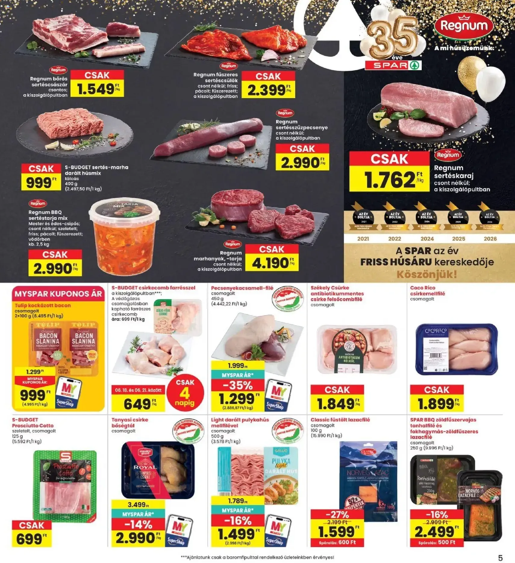 Interspar akciós újság - 2026.06.18. érvényes szórólap 5 oldal 20 oldalból
