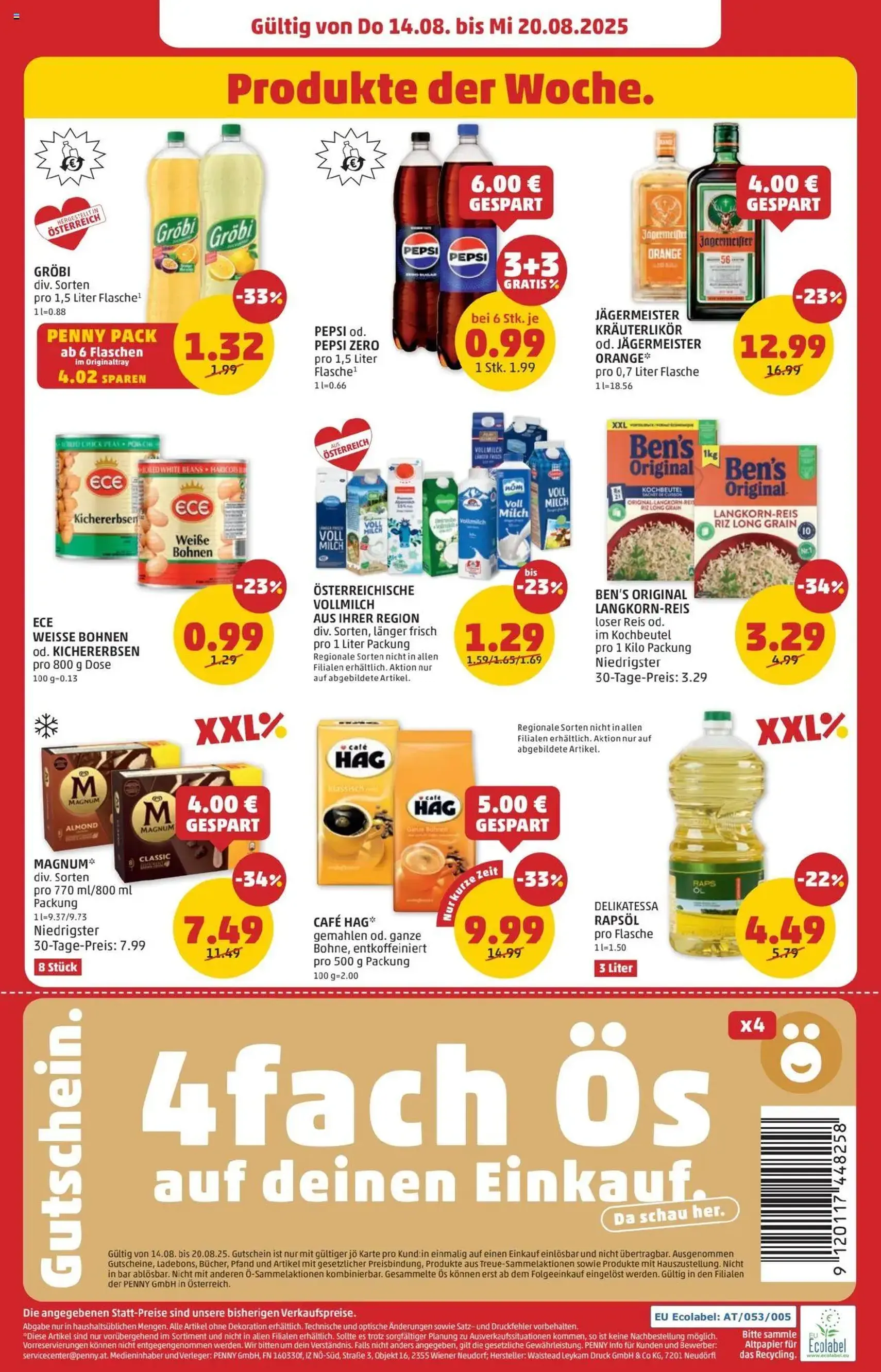 Penny Markt Flugblatt - Gültiger Prospekt ab 14.08.2025, Seite 24 von insgesamt 28 Penny Markt Flugblatt - Gültiger Prospekt ab 14.08.2025, Seite 24 von insgesamt 28
