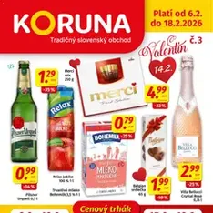 Koruna leták - náhľad letáku platný od 06.02.2026