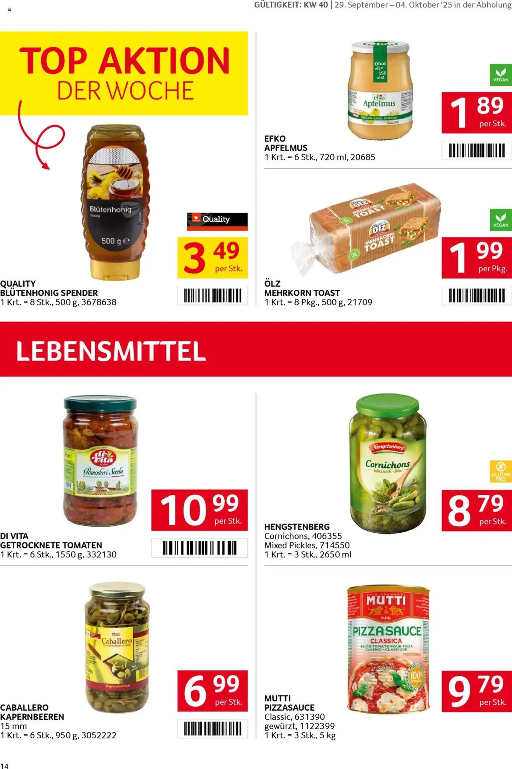 Transgourmet Flugblatt - Gültiger Prospekt ab 28.09.2025, Seite 13 von insgesamt 27