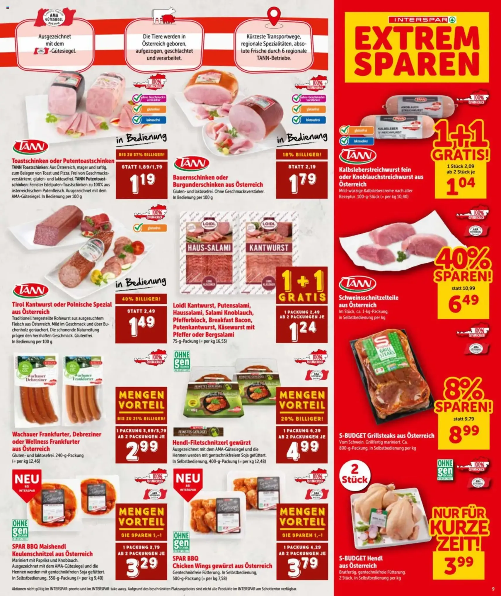 Interspar - Flugblatt - Gültiger Prospekt ab 09.04.2026, Seite 9 von insgesamt 24