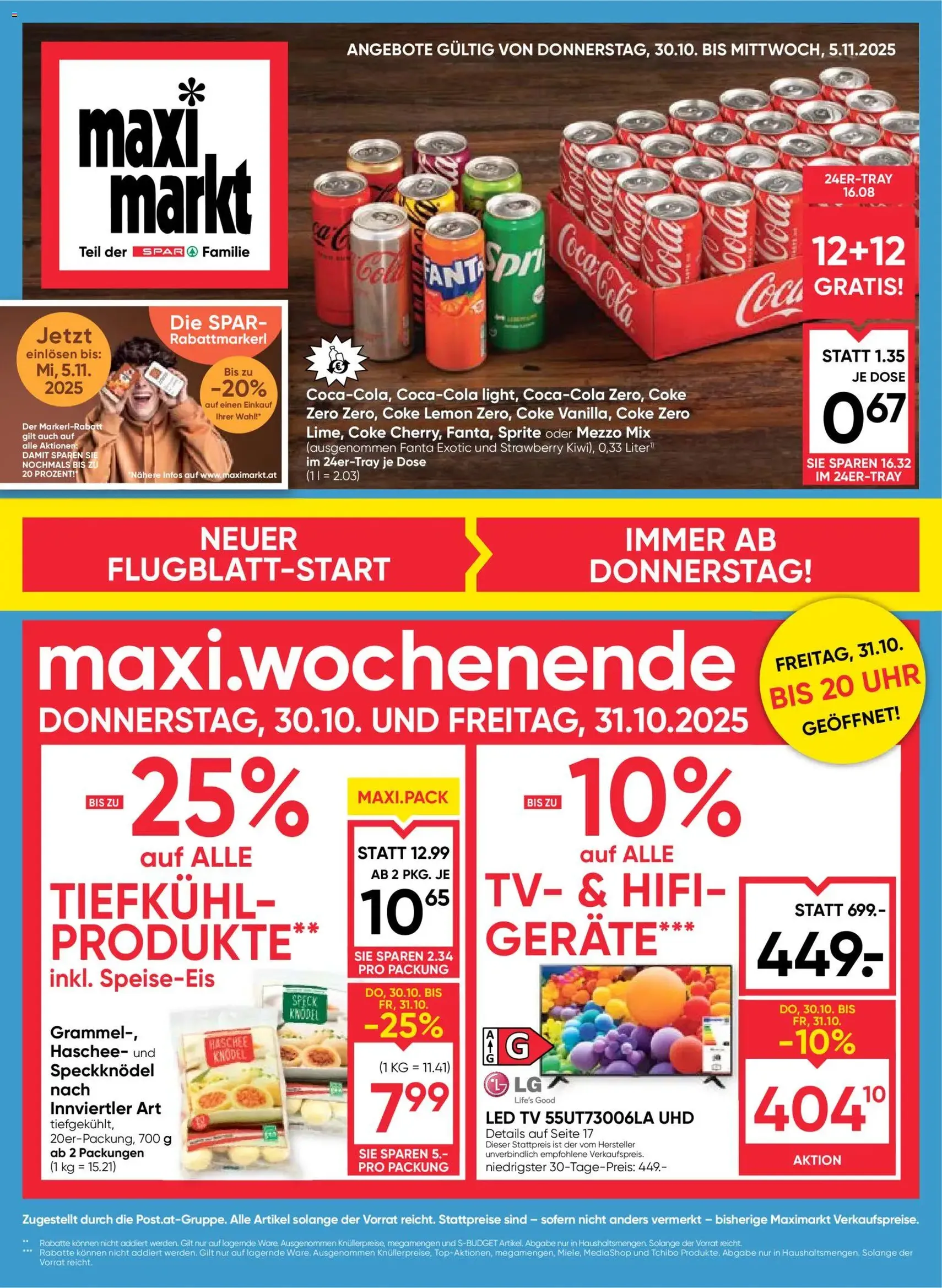 Maximarkt Flugblatt - Gültiger Prospekt ab 30.10.2025, Seite 1 von insgesamt 24