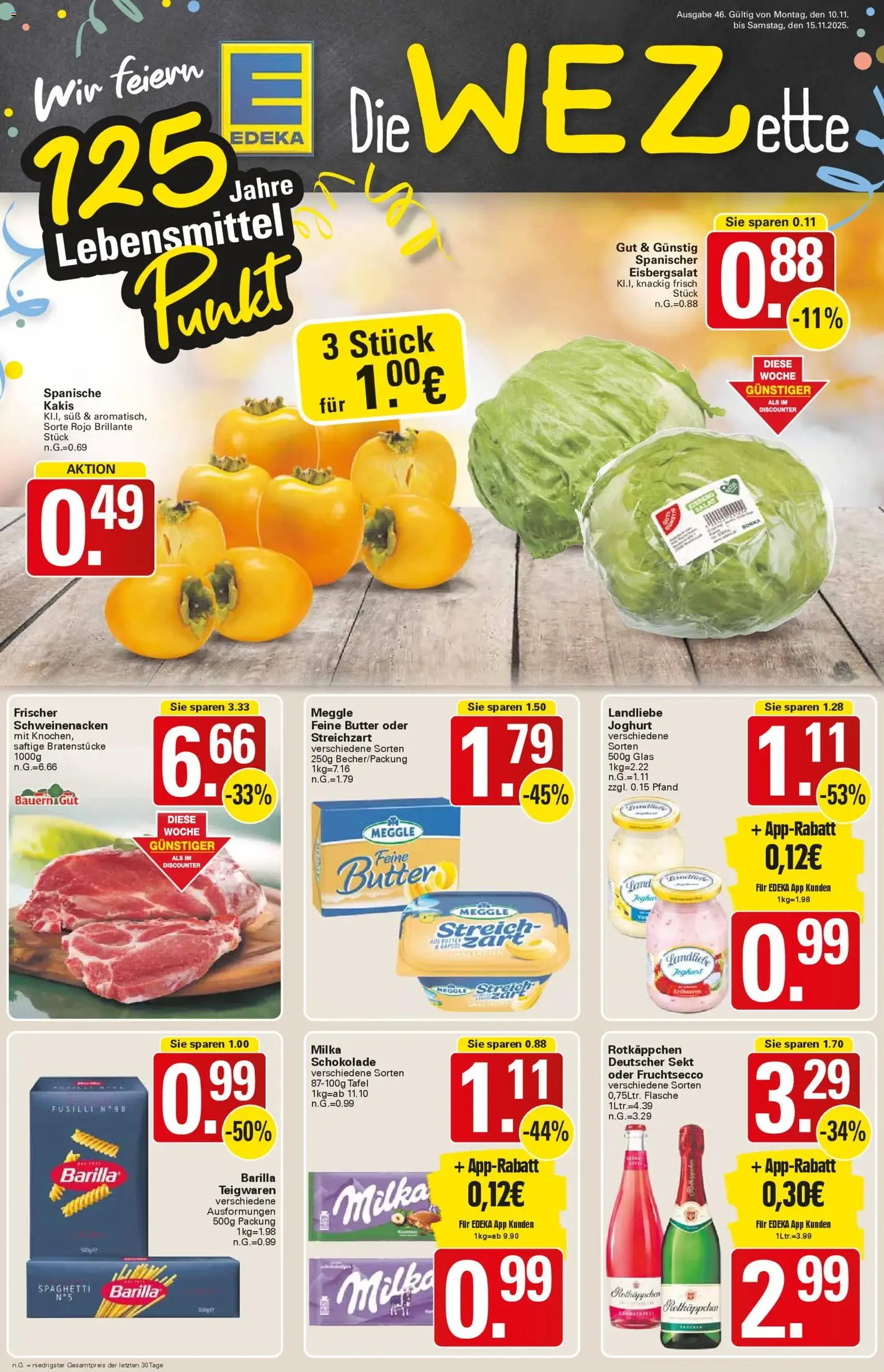 WEZ Prospekt - Gültiger Prospekt ab 10.11.2025, Seite 1 von insgesamt 18