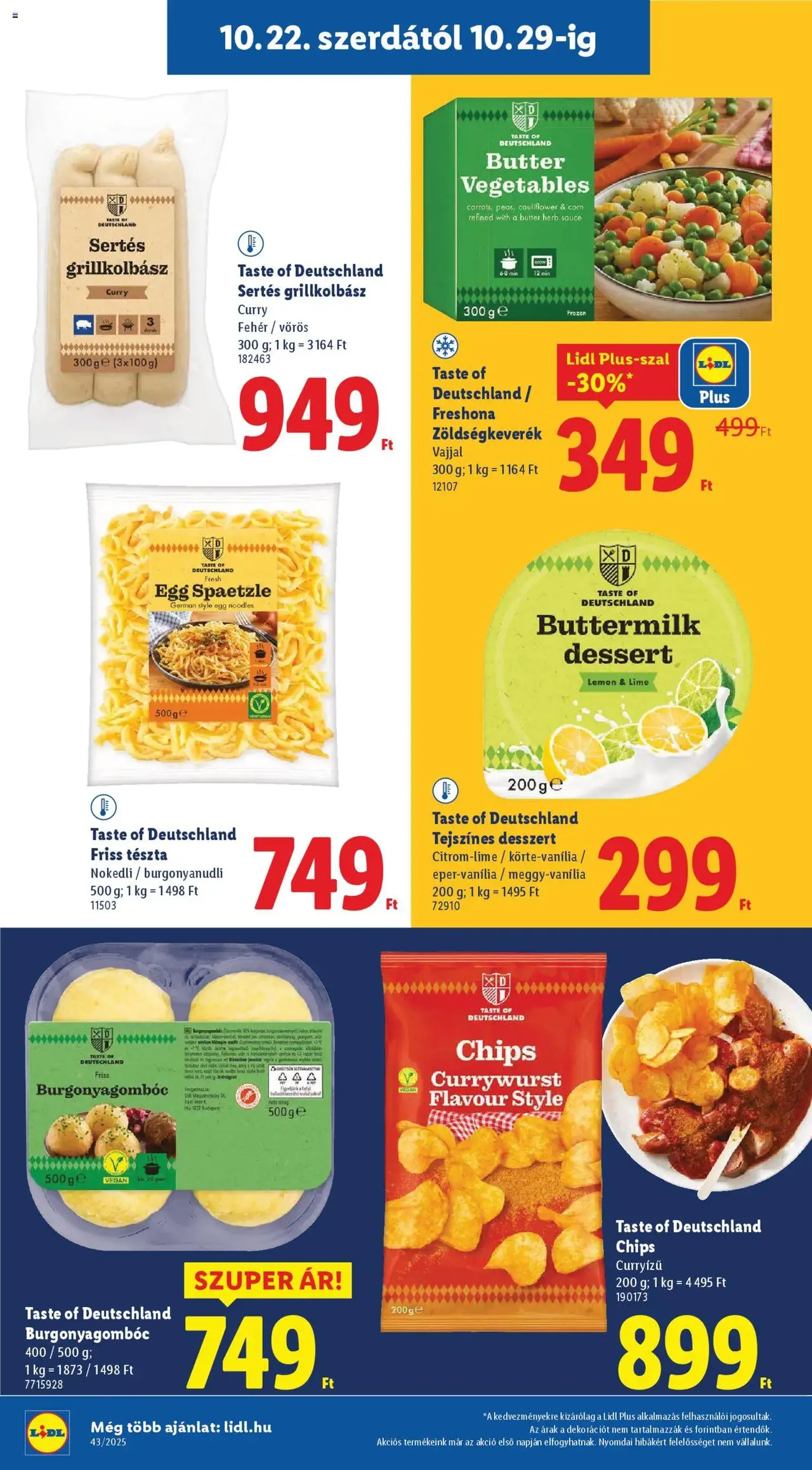 Lidl Akciós újság - 2025.10.22. érvényes szórólap 22 oldal 64 oldalból Lidl Akciós újság - 2025.10.22. érvényes szórólap 22 oldal 64 oldalból