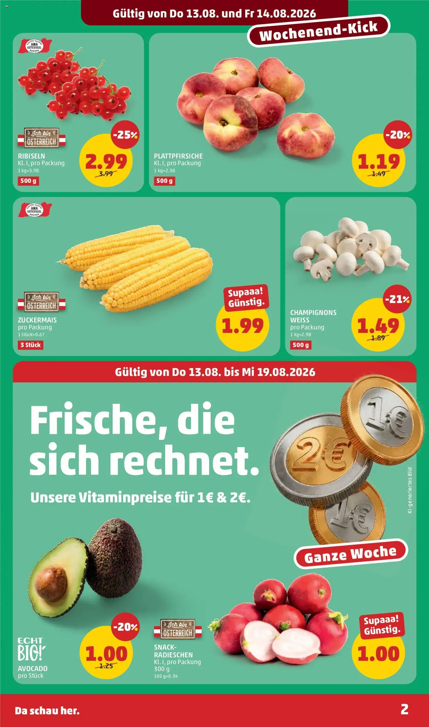 Penny Markt - Flugblatt - Gültiger Prospekt ab 13.08.2026, Seite 2 von insgesamt 32