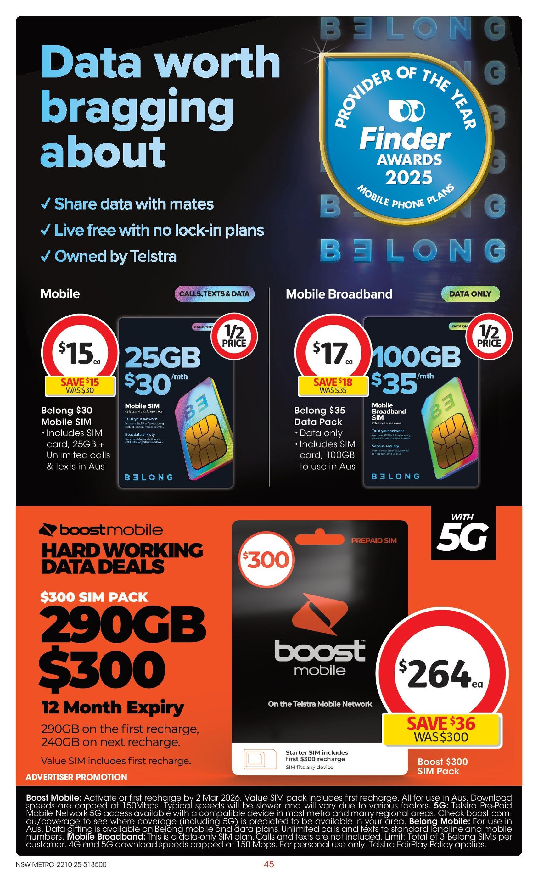 Coles Catalogue NSW - valid flyer from 22/10/2025, page 45 of 47 Coles Catalogue NSW - valid flyer from 22/10/2025, page 45 of 47