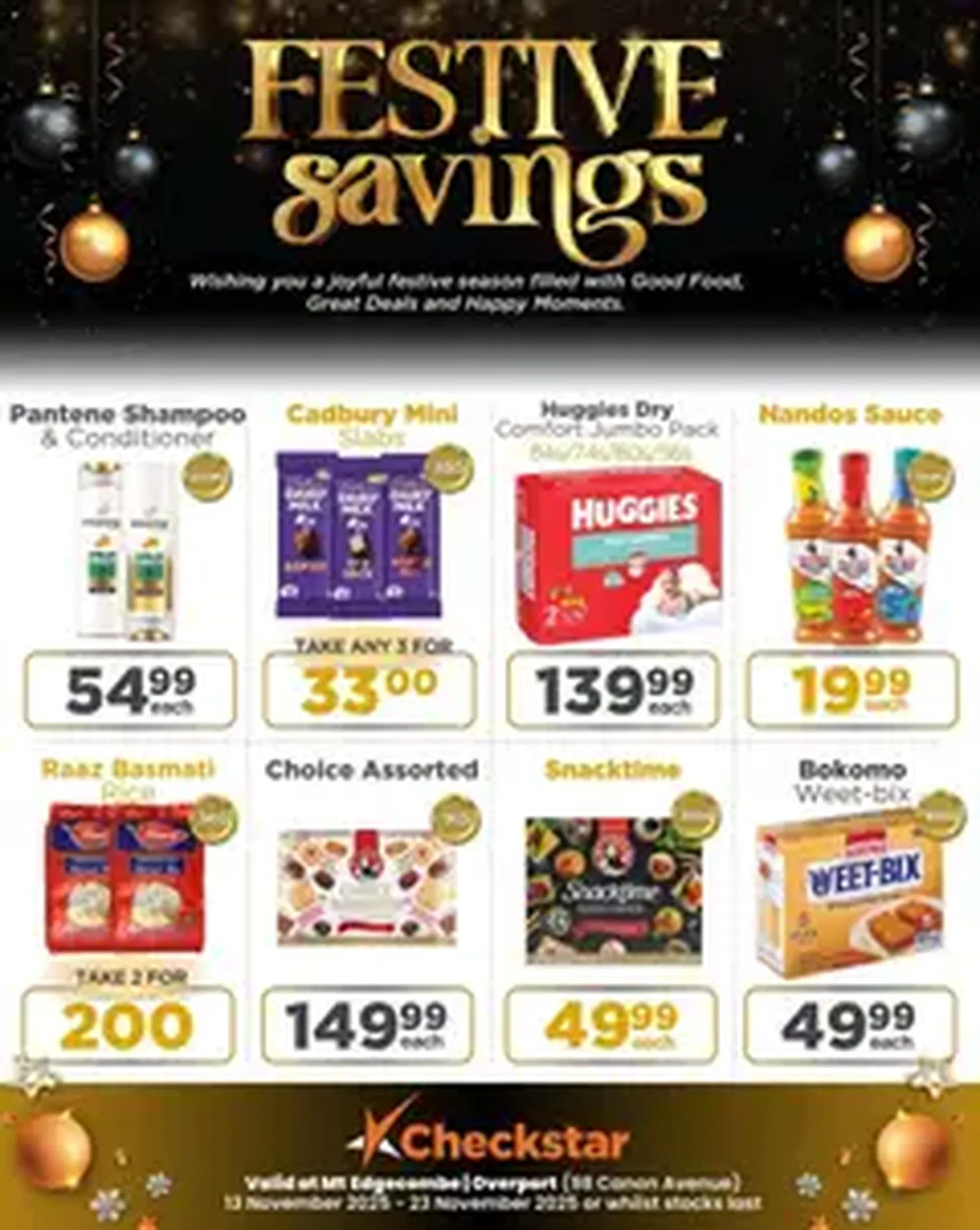 Check Star Specials - valid flyer from 13/11/2025, page 1 of 1