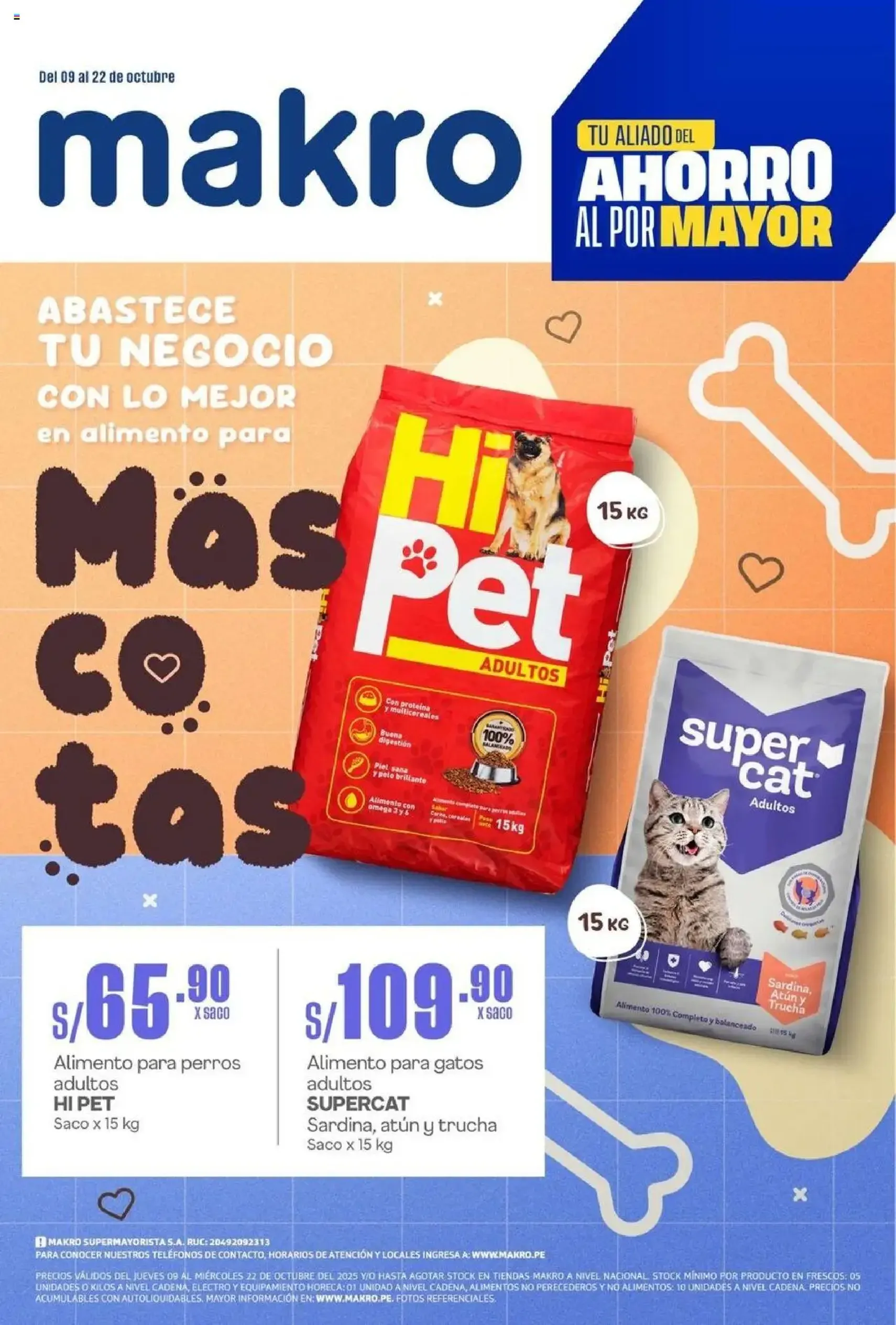 Makro - Diptico Mascotas Vig#21 - folleto válido desde 09/10/2025 página 1 de 4