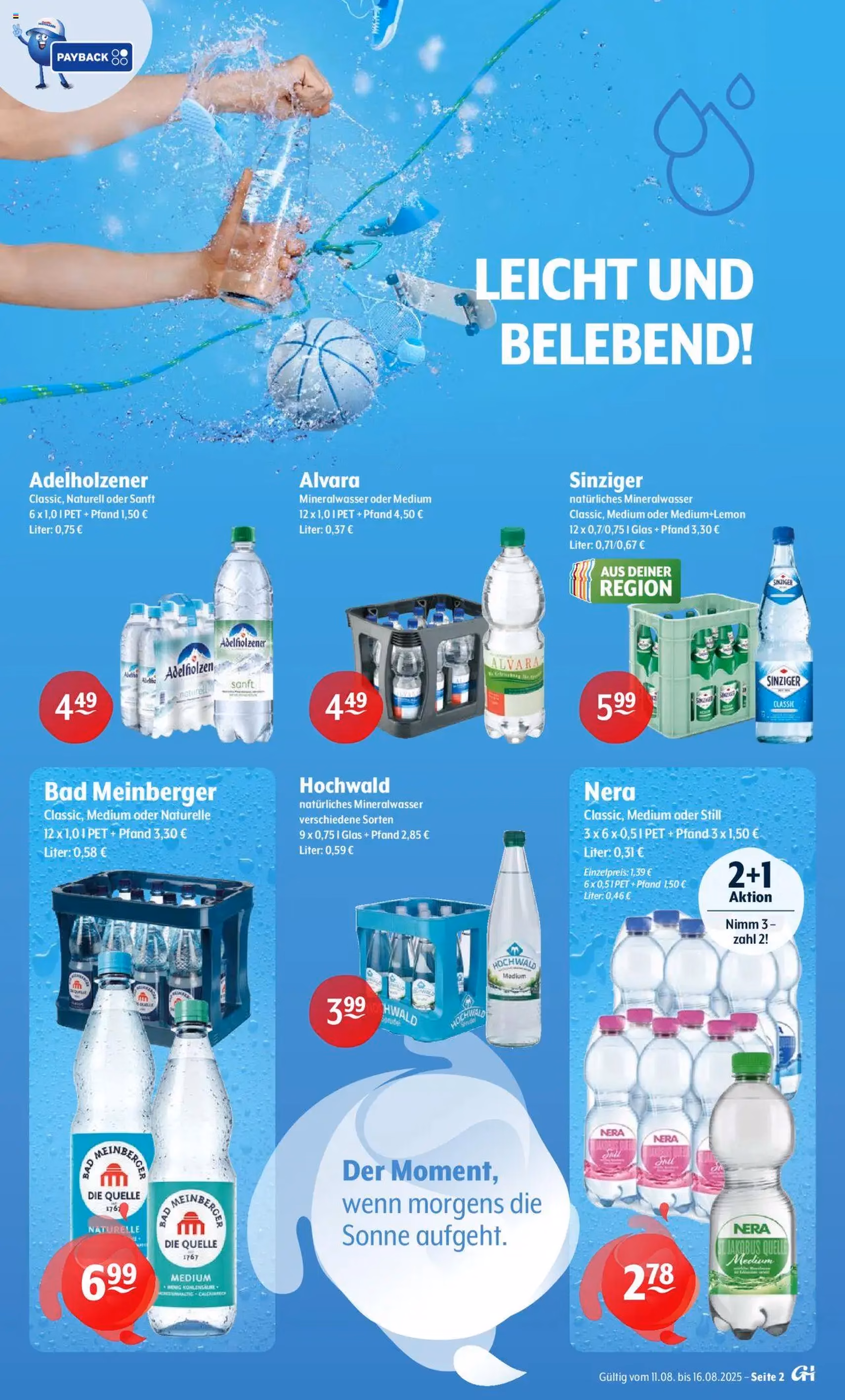 Trink und Spare Prospekt - Gültiger Prospekt ab 11.08.2025, Seite 2 von insgesamt 8