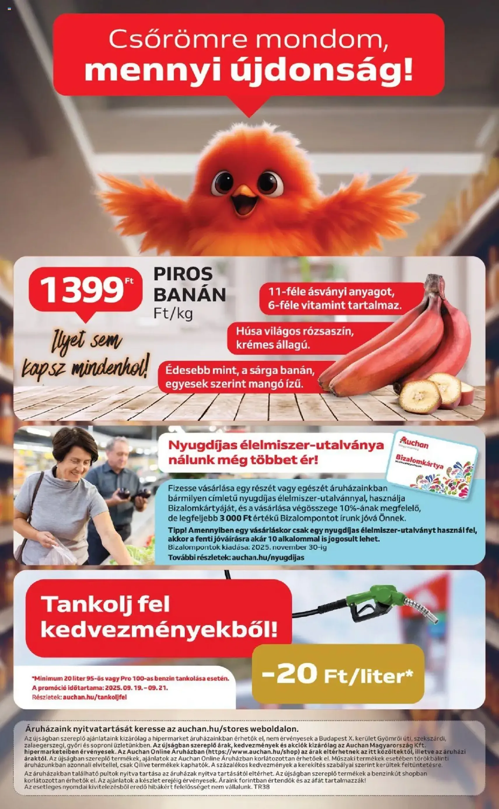 Auchan Akciós újság - 2025.09.18. érvényes szórólap 26 oldal 26 oldalból Auchan Akciós újság - 2025.09.18. érvényes szórólap 26 oldal 26 oldalból