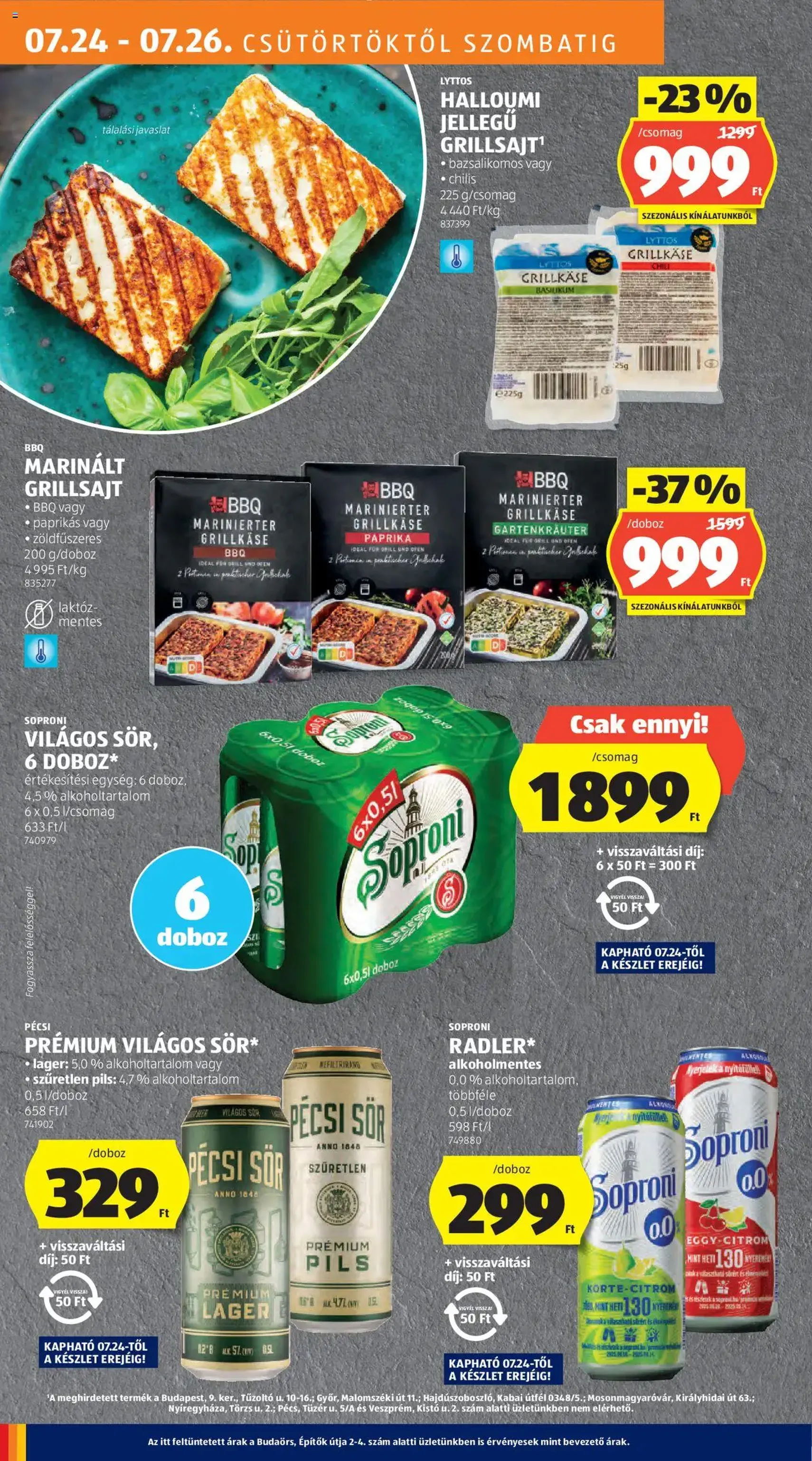 Aldi Akciós újság - 2025.07.24. érvényes szórólap 18 oldal 50 oldalból Aldi Akciós újság - 2025.07.24. érvényes szórólap 18 oldal 50 oldalból