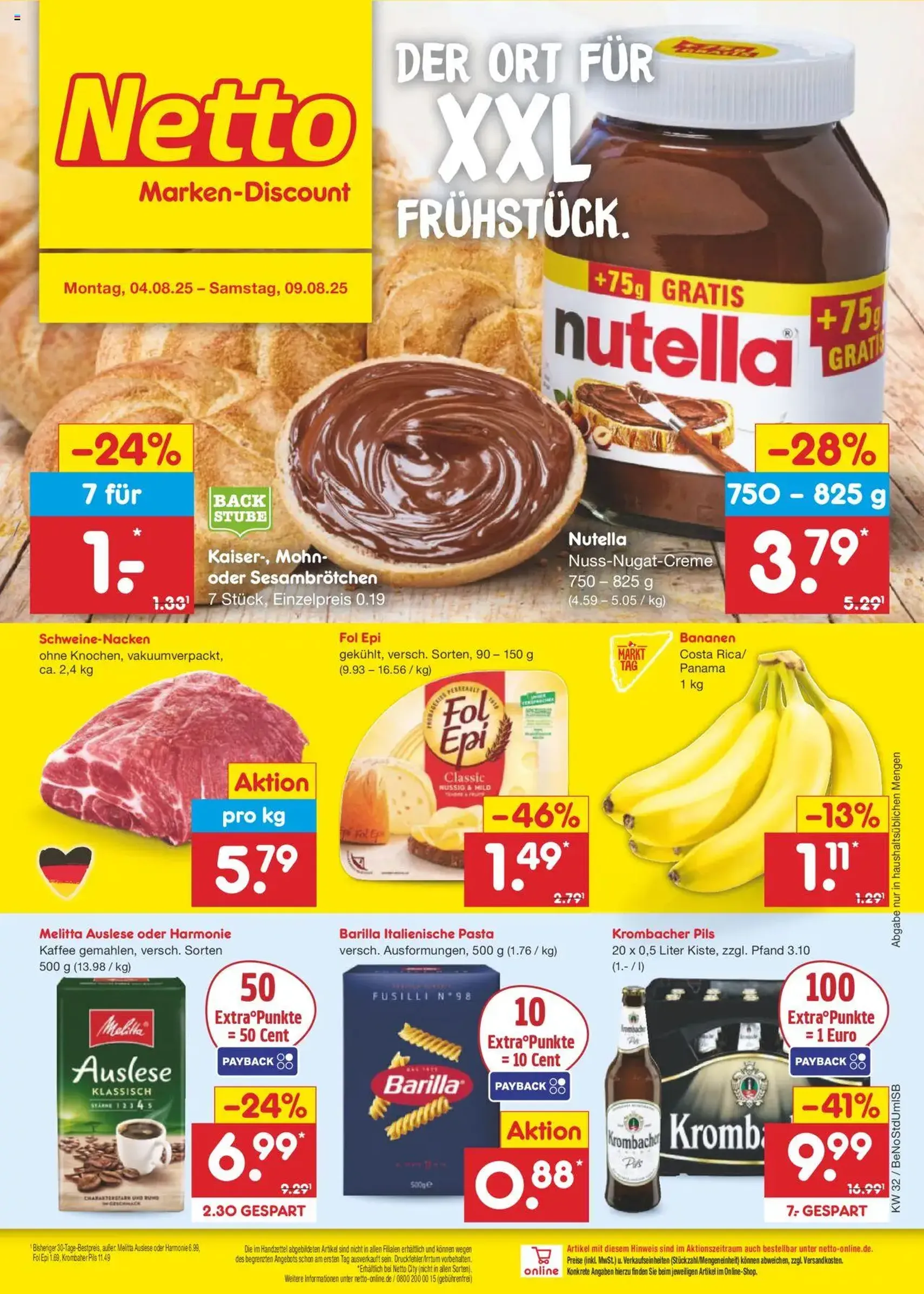 Netto Marken-Discount Prospekt - Gültiger Prospekt ab 04.08.2025, Seite 1 von insgesamt 61 Netto Marken-Discount Prospekt - Gültiger Prospekt ab 04.08.2025, Seite 1 von insgesamt 61