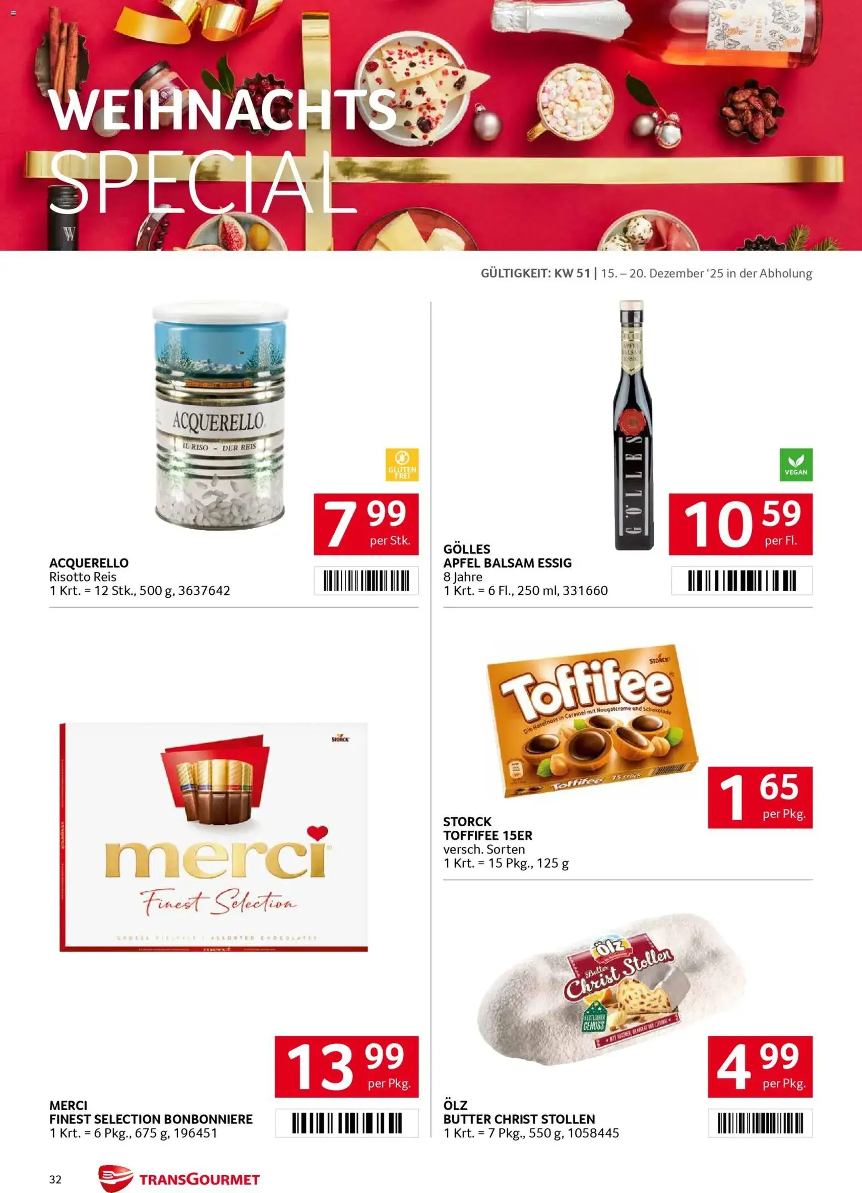 Transgourmet Flugblatt - Gültiger Prospekt ab 15.12.2025, Seite 31 von insgesamt 39