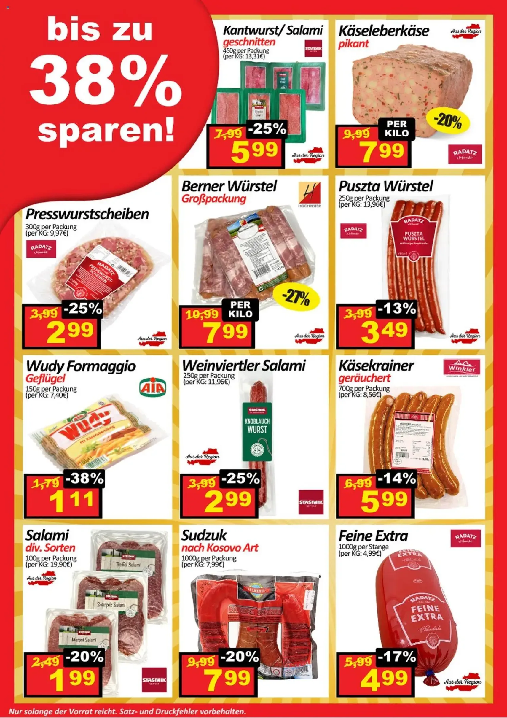 Wurstico Abholmarkt Flugblatt - Gültiger Prospekt ab 07.05.2026, Seite 2 von insgesamt 4