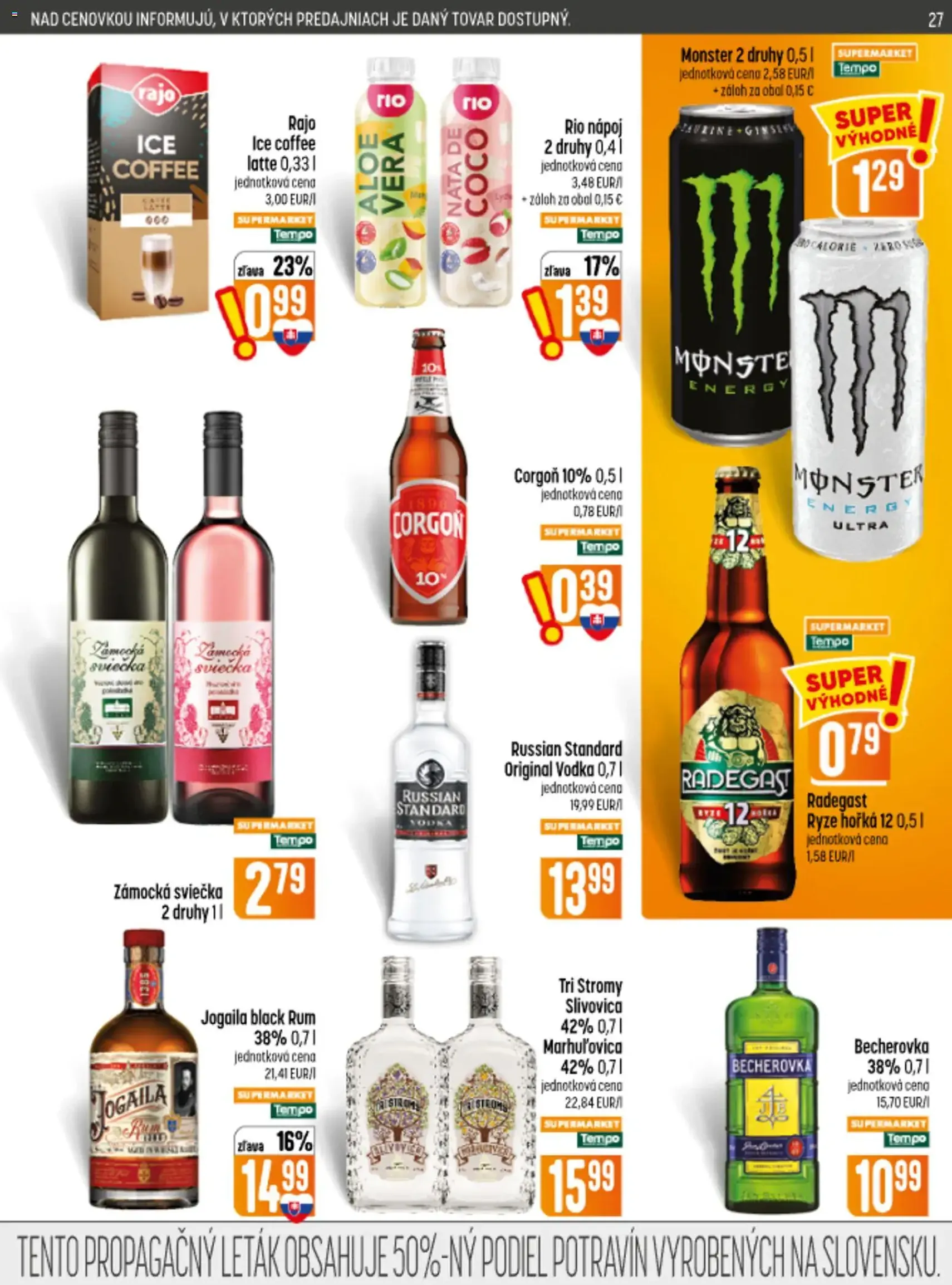 COOP Jednota leták - platný leták od 10.09.2026 strana 27 z 32