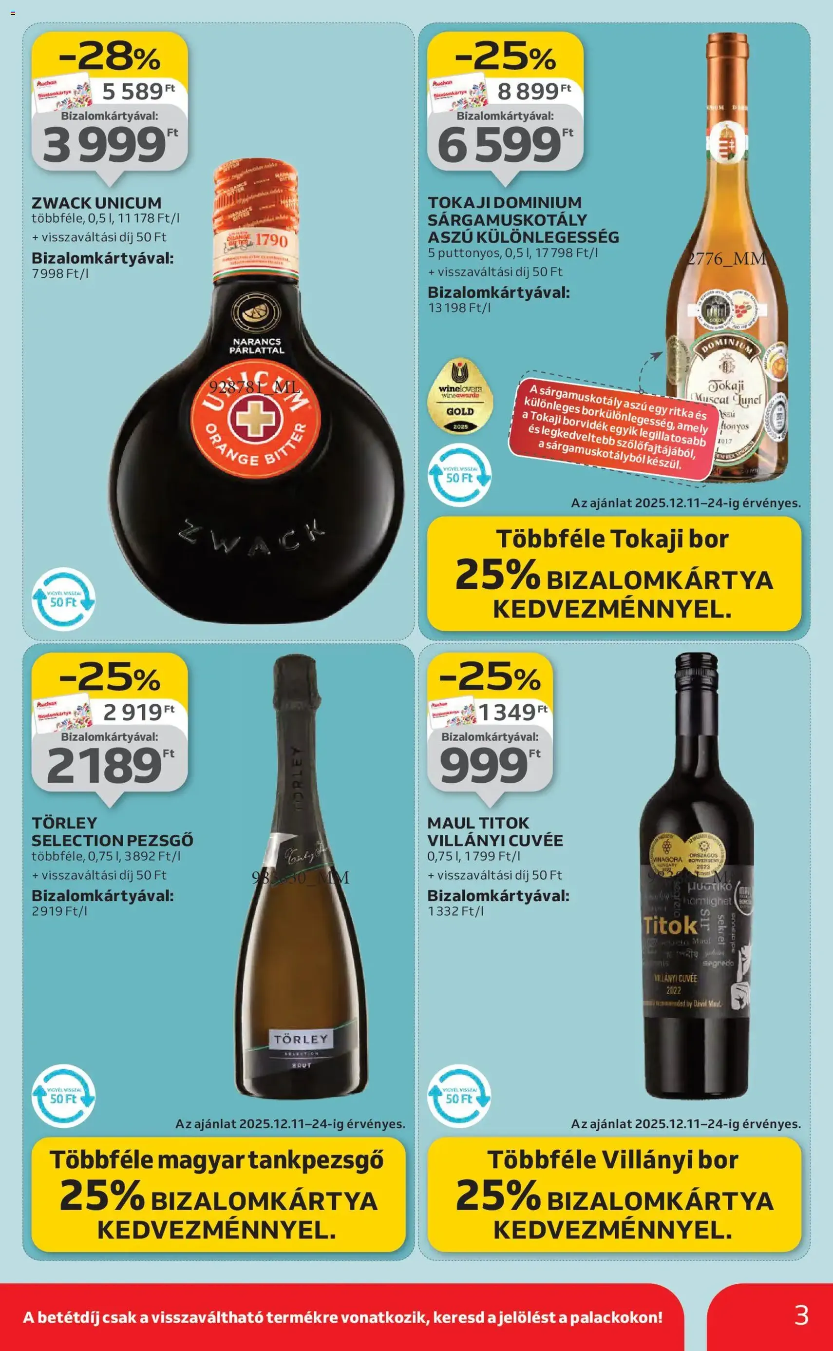 Auchan Akciós újság - 2025.12.11. érvényes szórólap 3 oldal 76 oldalból