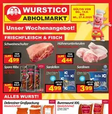 Wurstico Abholmarkt Flugblatt - Prospekt Vorschau gültig ab 14.08.2025