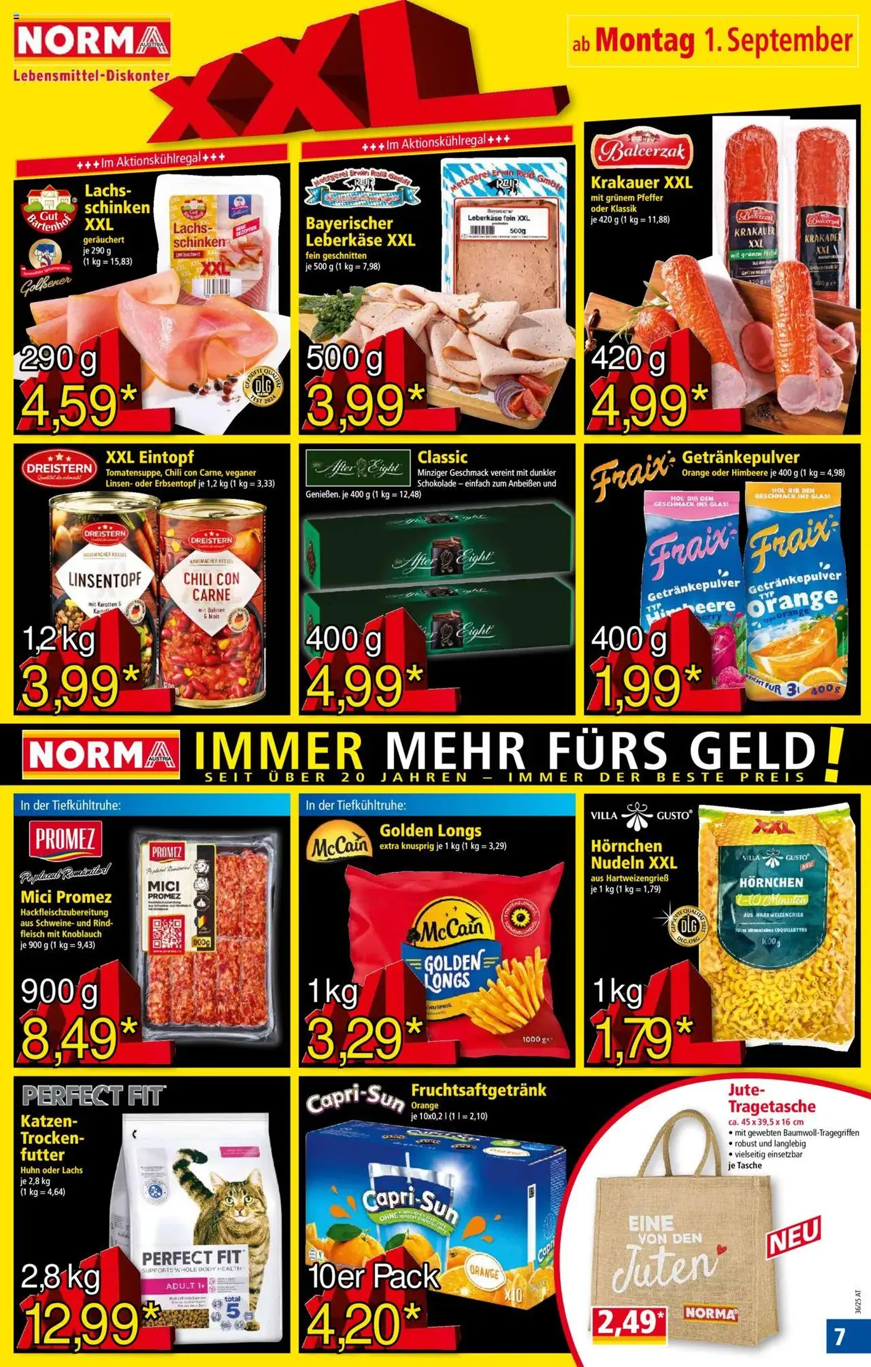 Norma Flugblatt - Gültiger Prospekt ab 01.09.2025, Seite 7 von insgesamt 18 Norma Flugblatt - Gültiger Prospekt ab 01.09.2025, Seite 7 von insgesamt 18