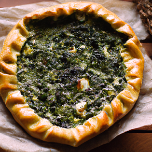 Recipe preview Savoury Impossible Spinach Cheese Pastry Pie