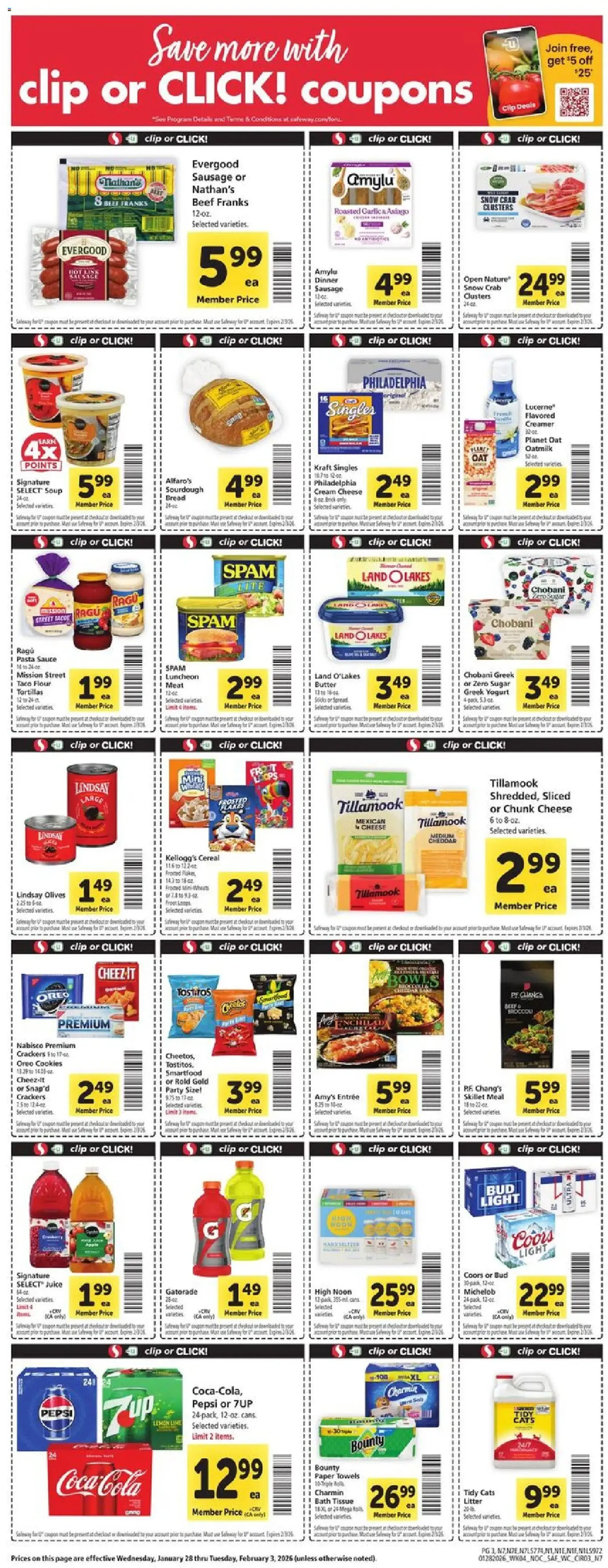 Safeway Weekly Ad - valid flyer from 01/28/2026, page 3 of 9