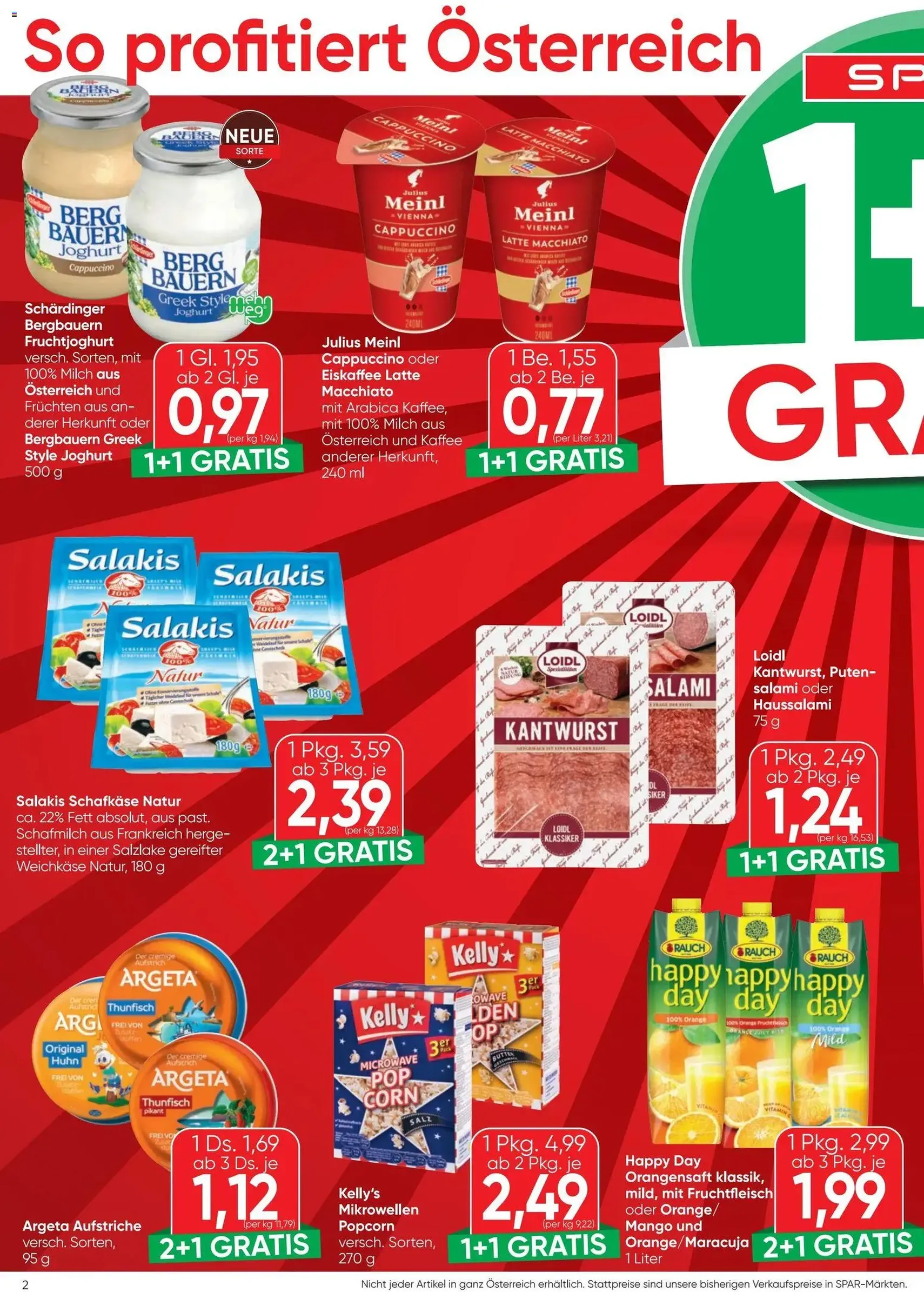 Spar - Flugblatt - Gültiger Prospekt ab 18.06.2026, Seite 2 von insgesamt 20