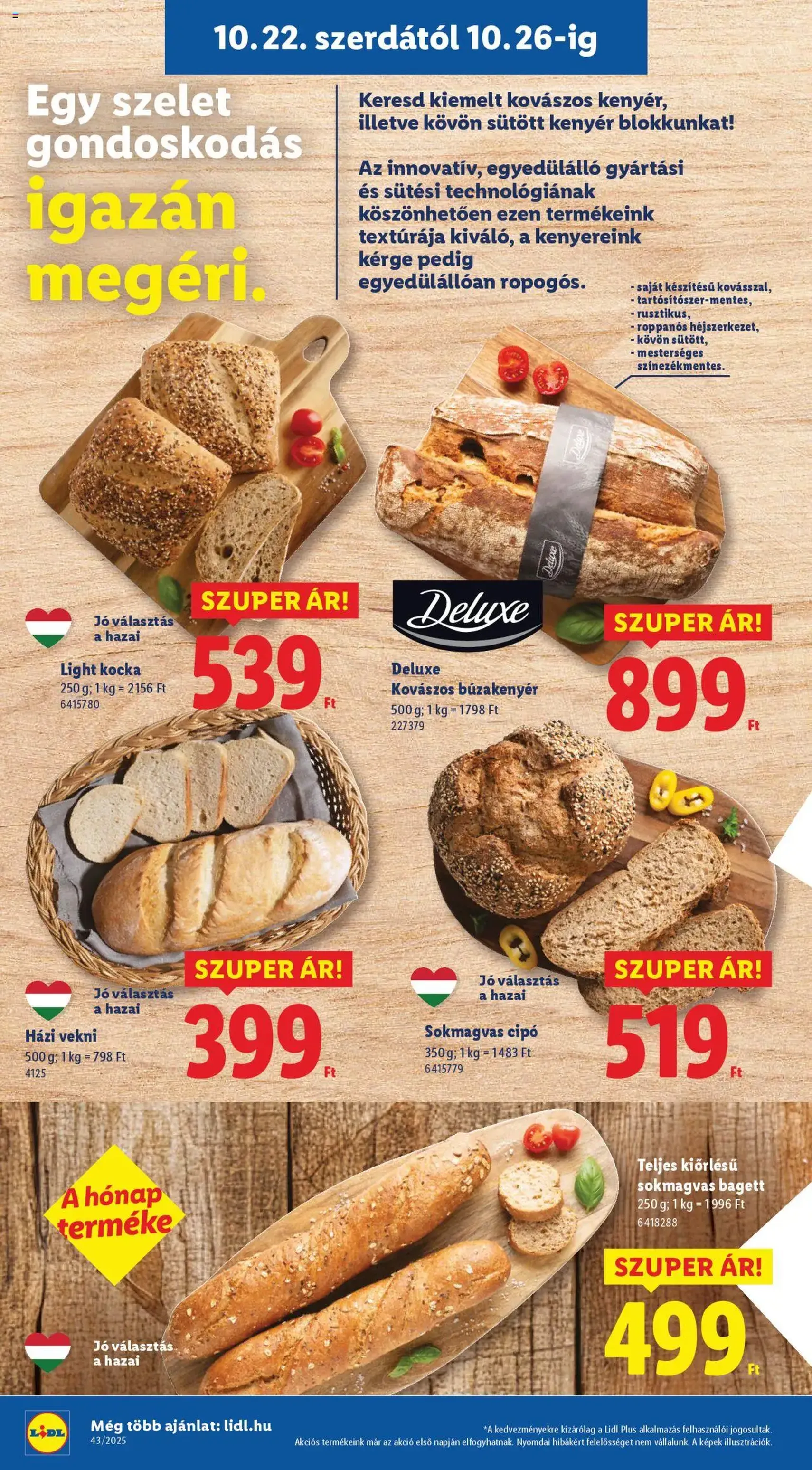 Lidl Akciós újság - 2025.10.22. érvényes szórólap 4 oldal 64 oldalból Lidl Akciós újság - 2025.10.22. érvényes szórólap 4 oldal 64 oldalból