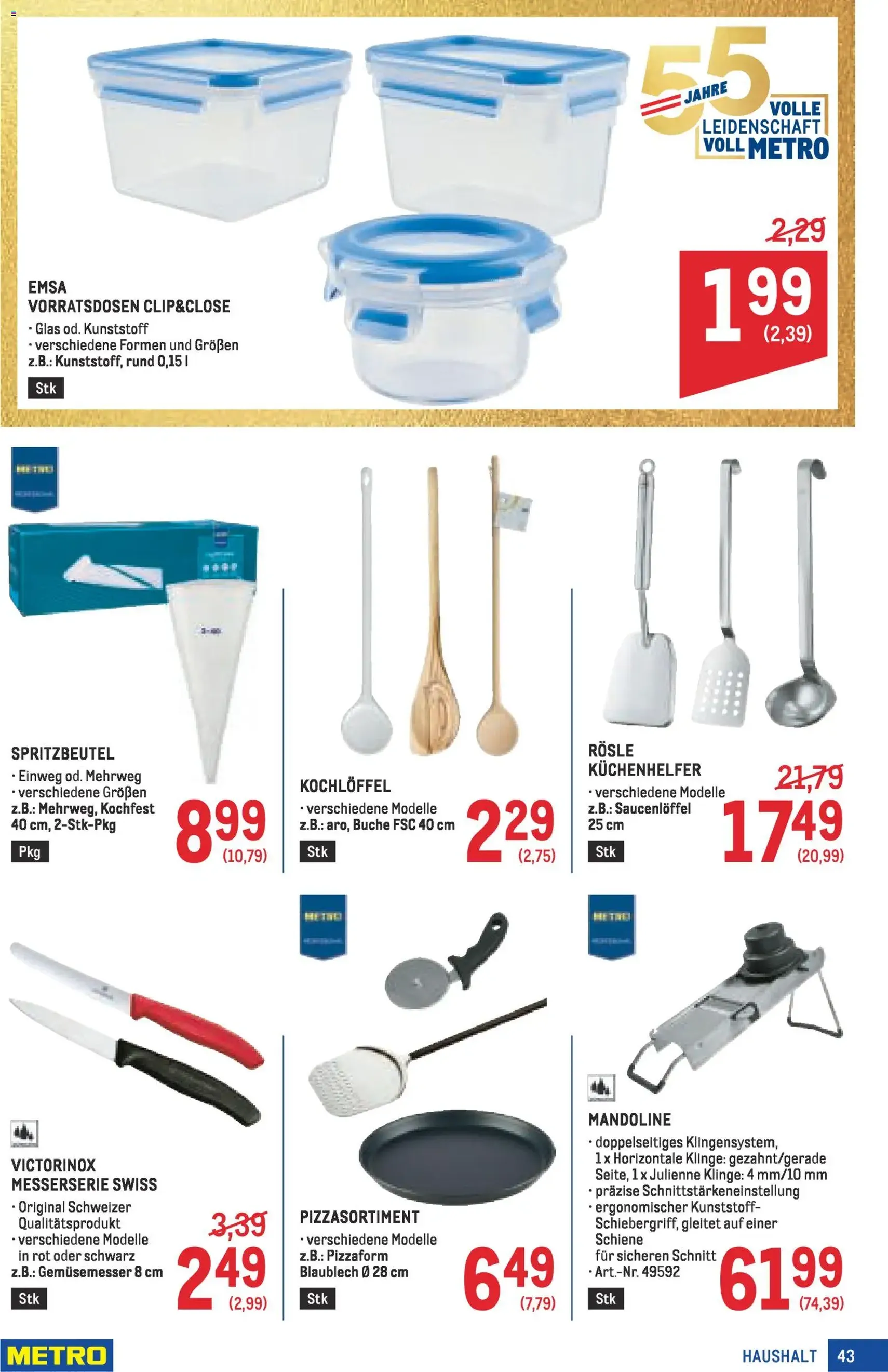 Metro angebote Profi - Gültiger Prospekt ab 05.03.2026, Seite 43 von insgesamt 72