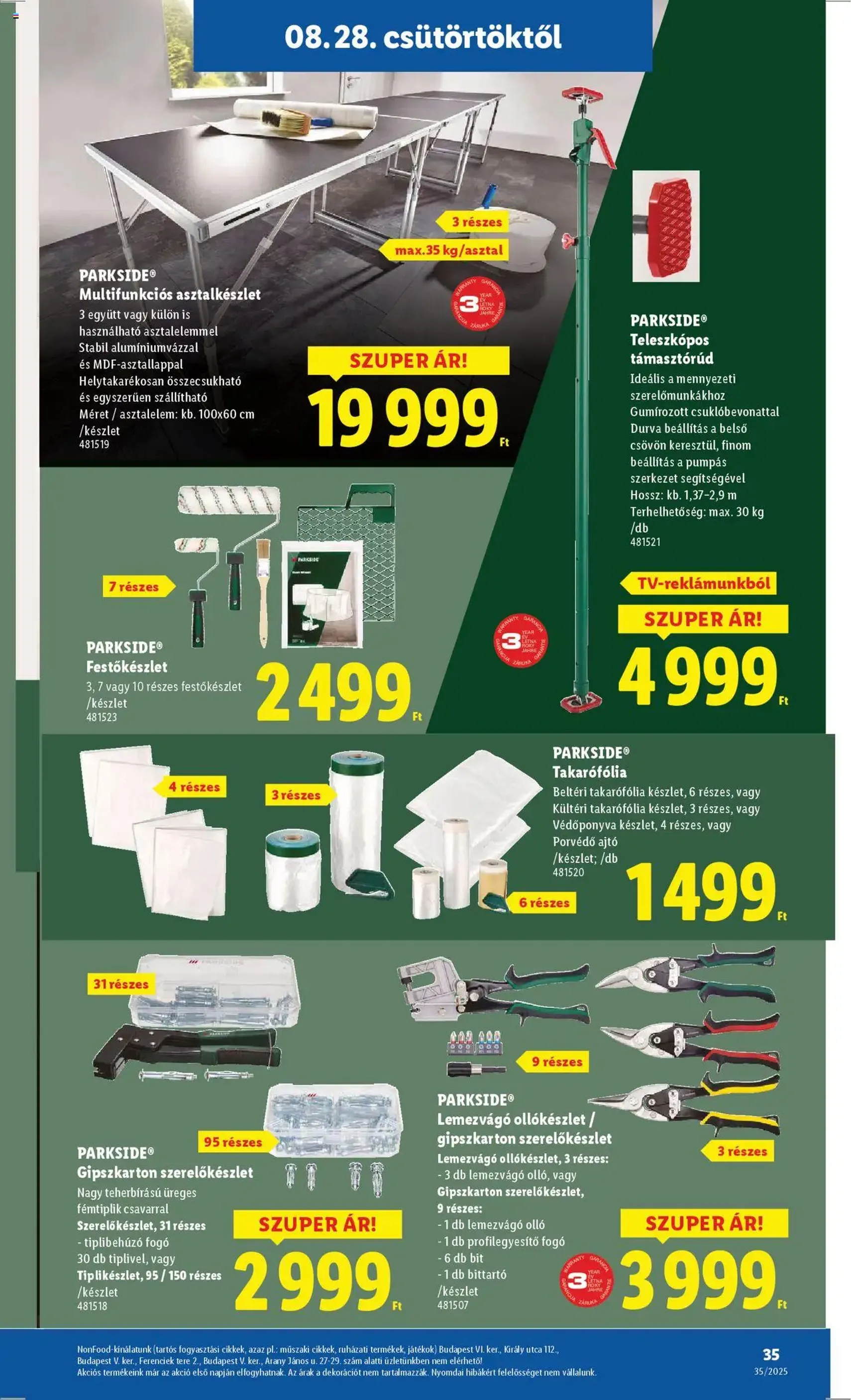 Lidl Akciós újság - 2025.08.28. érvényes szórólap 35 oldal 76 oldalból Lidl Akciós újság - 2025.08.28. érvényes szórólap 35 oldal 76 oldalból