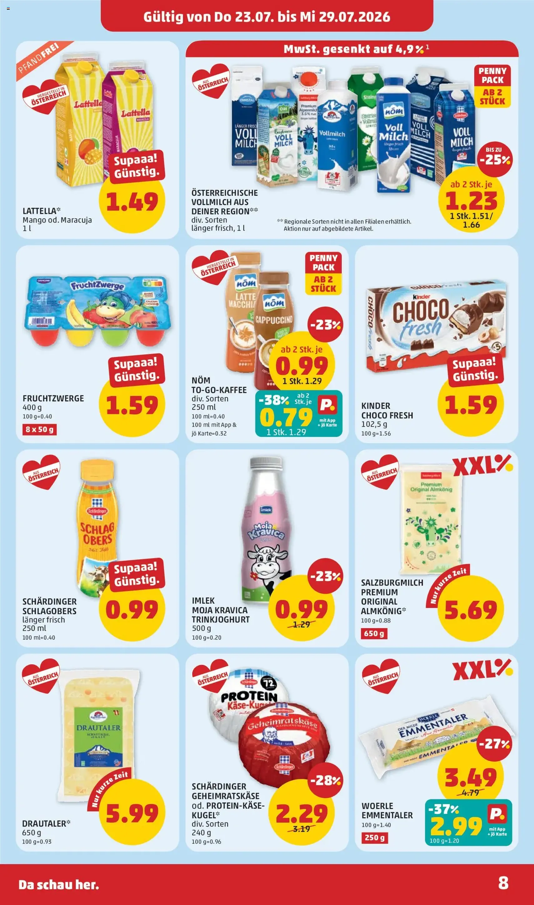 Penny Markt Flugblatt - Gültiger Prospekt ab 23.07.2026, Seite 8 von insgesamt 28