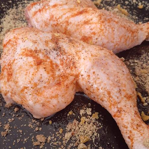 Cosce di pollo al forno con patate schiacciate - procedimento 1