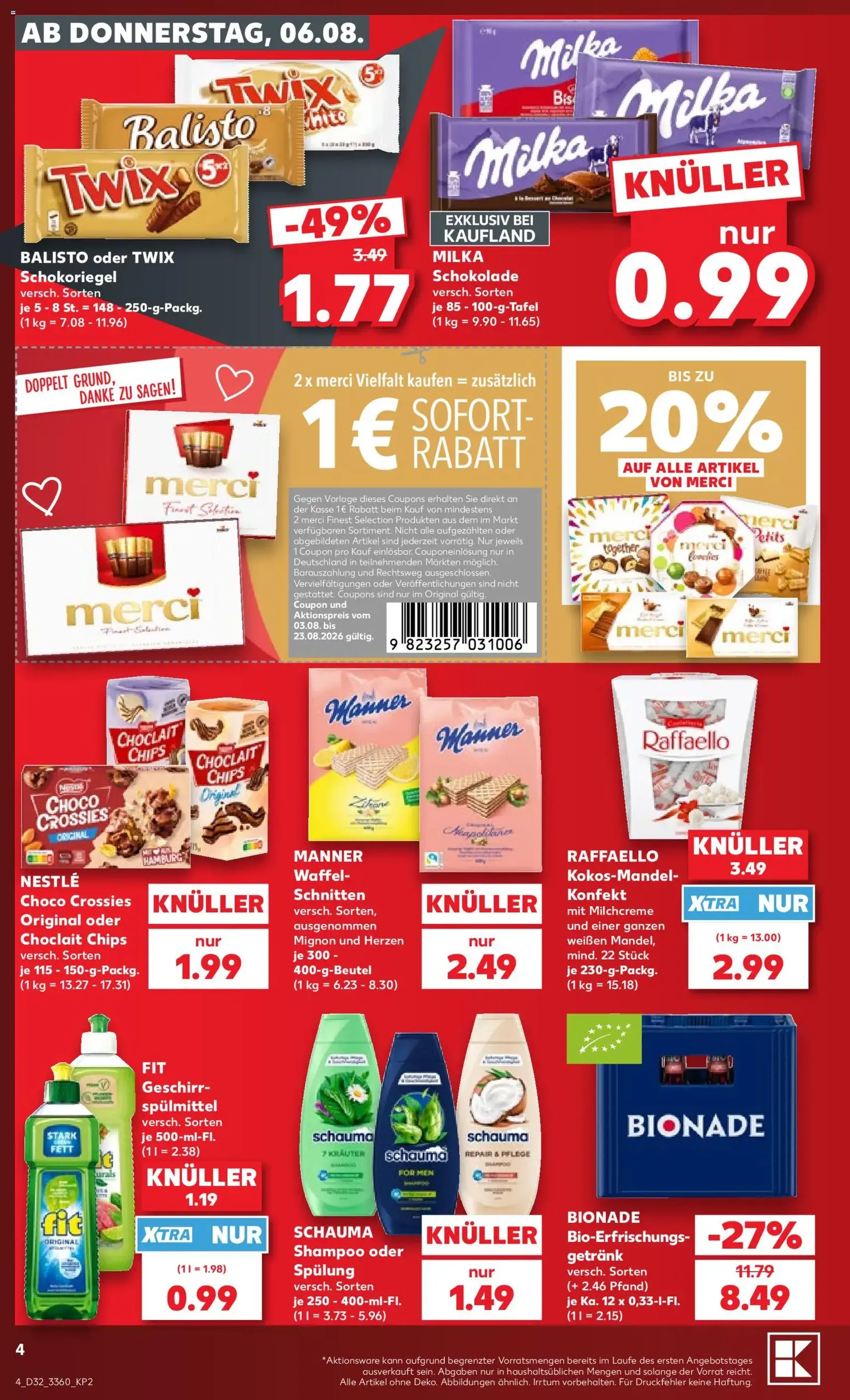Kaufland Prospekt - Gültiger Prospekt ab 06.08.2026, Seite 4 von insgesamt 58